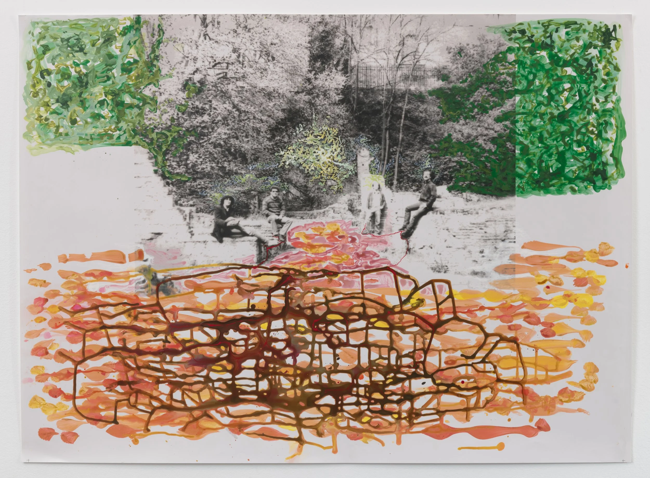 "Bassorilievo/Bas-relief" 30 x 40,” acrylic paint on photographic substrate (Lambda Durst
prints on Fujicolor Crystal Archive matte paper)