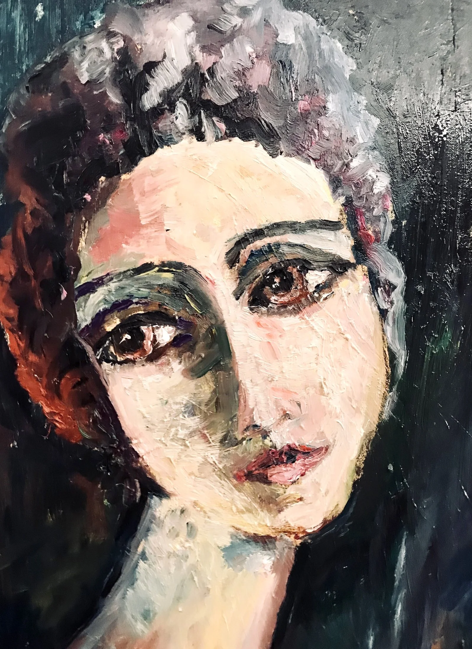 60 luvun nainen (2021), myyty
40x30 cm, öljyvärit kankaalle