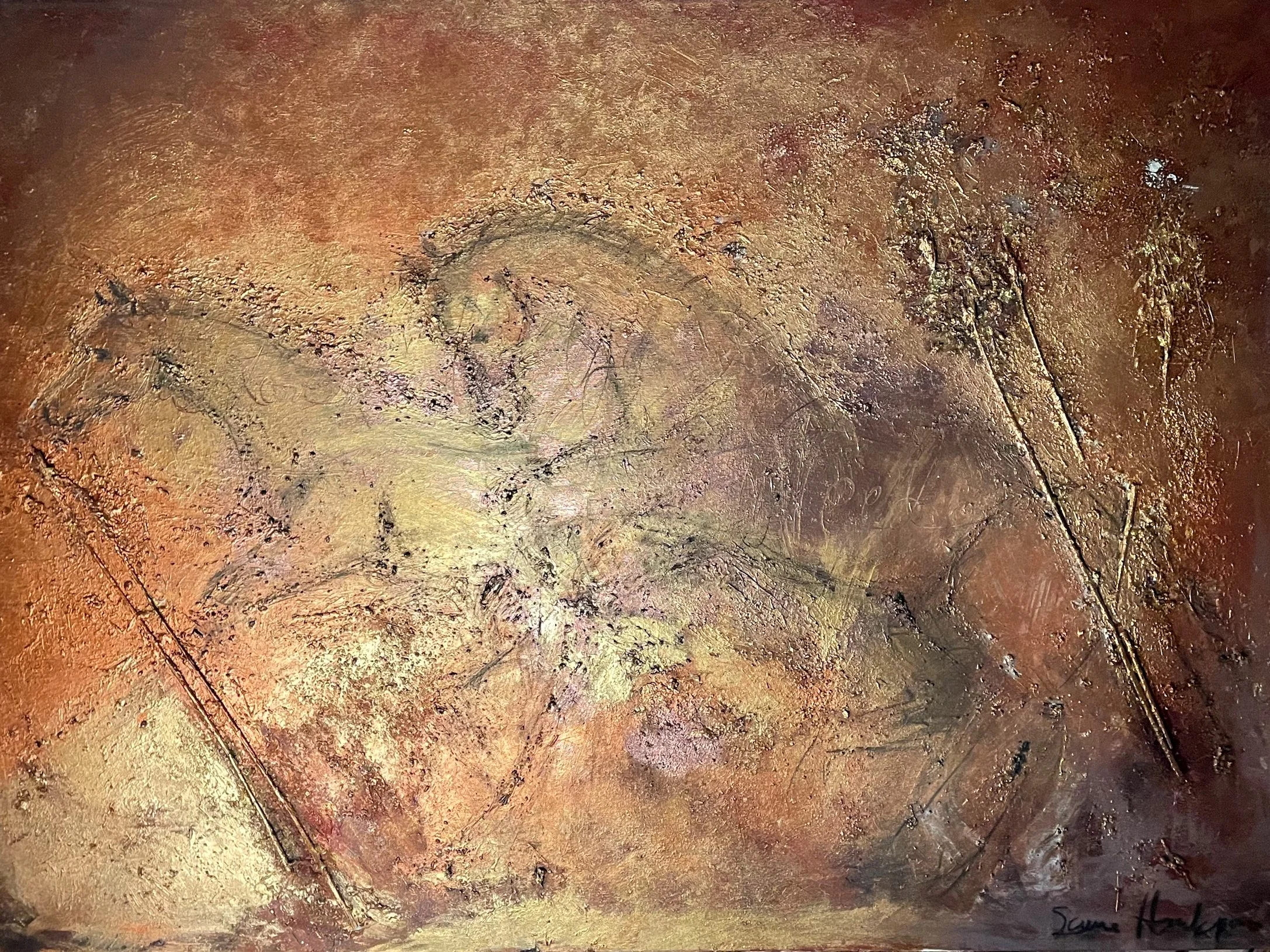 Cavalli (2022)
110x150 cm, sekatekniikka kankaalle