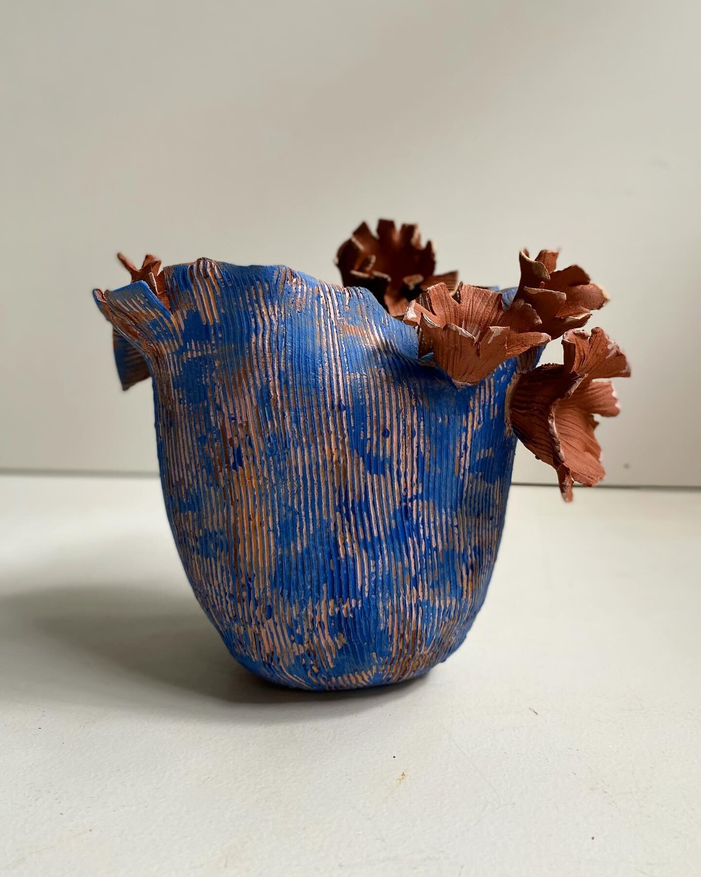 A test creation made last year to play with ideas. It was quite fun to make but was ultimately put aside for another direction.
After a month out of the studio I&rsquo;m ready to get stuck in and begin with some experimenting! #terracotta #wip #austr