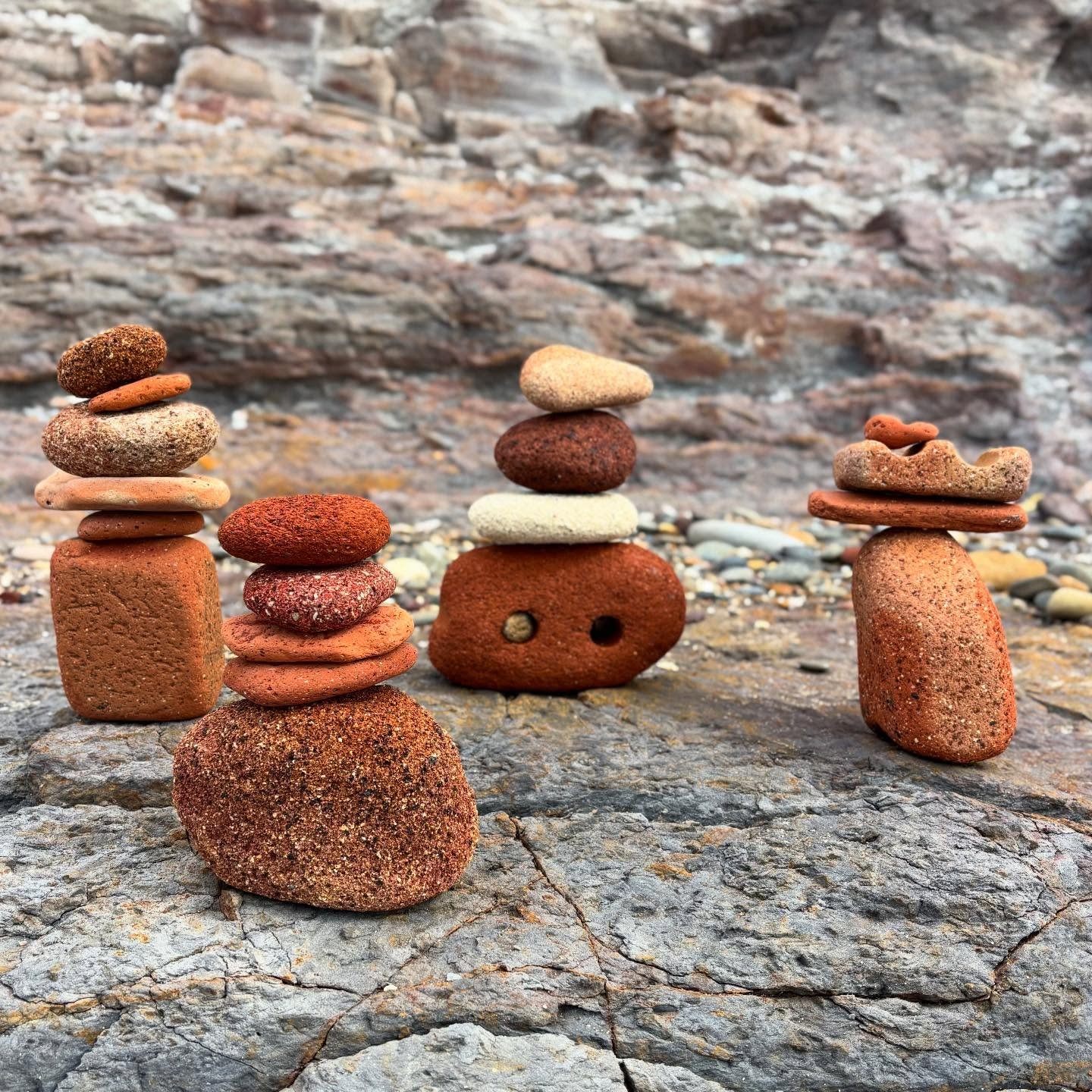 Gifts from a Brick Fairy aka Melinda Young @unnaturaljeweller &hellip; My exhibition Suburban Squall starts next Wednesday at @sabbiagallery featuring sculptures that incorporate found tumbled bricks and my ceramics.