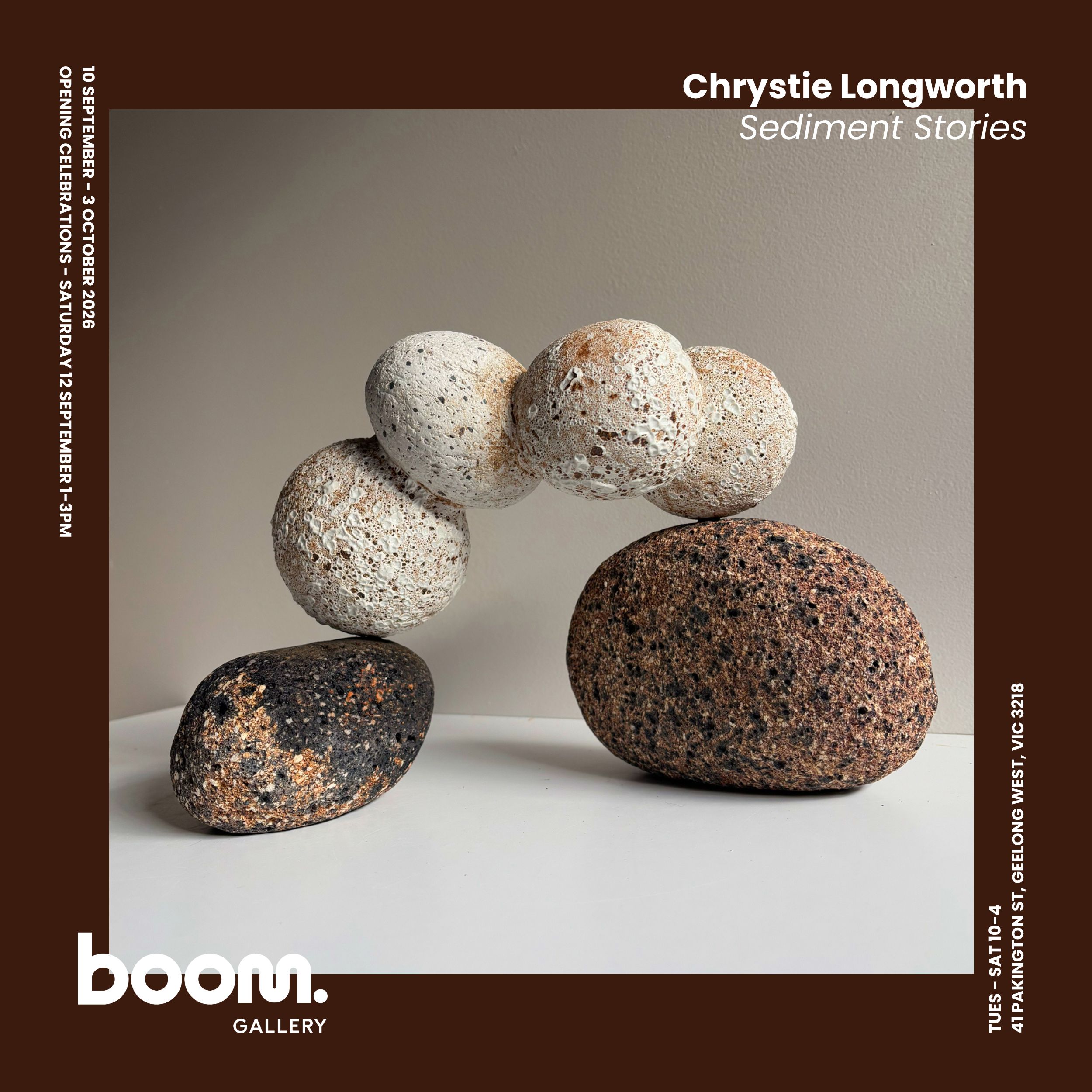 Sediment Stories Opens at Boom Gallery this September