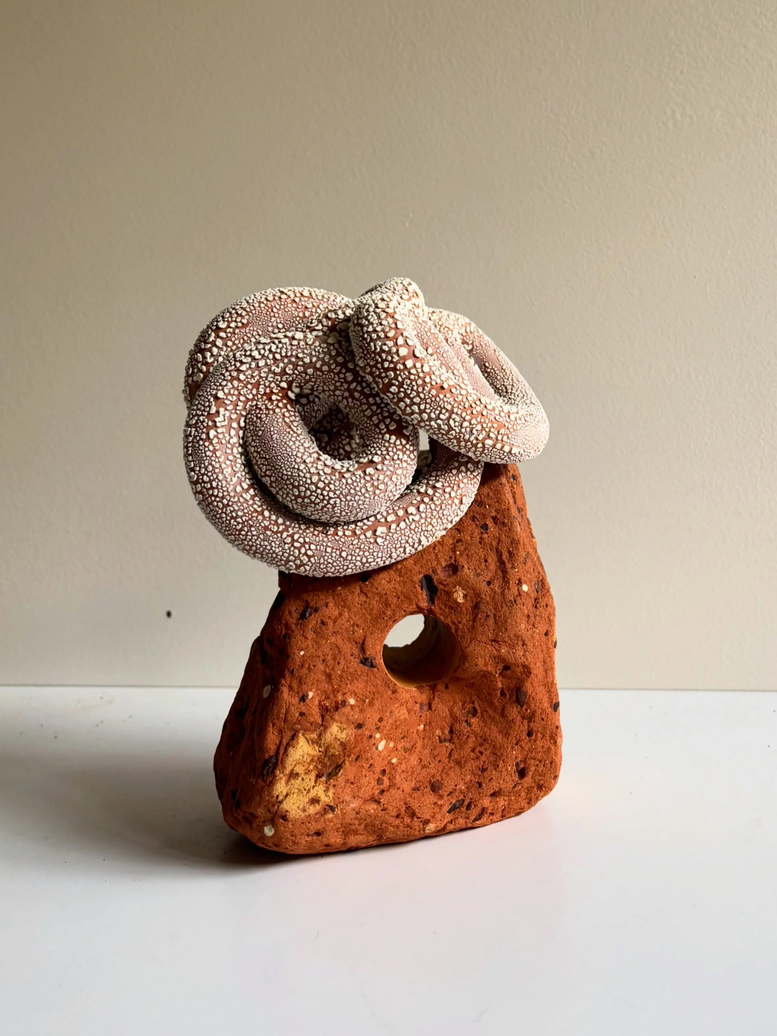 Whirlpool Sentinel is a work that channels the energy of the bricks being tossed in the waves, or references sea creatures and how they might make these bricks their homes - I leave it to the viewer to decide what they see in my work!

Last days to s