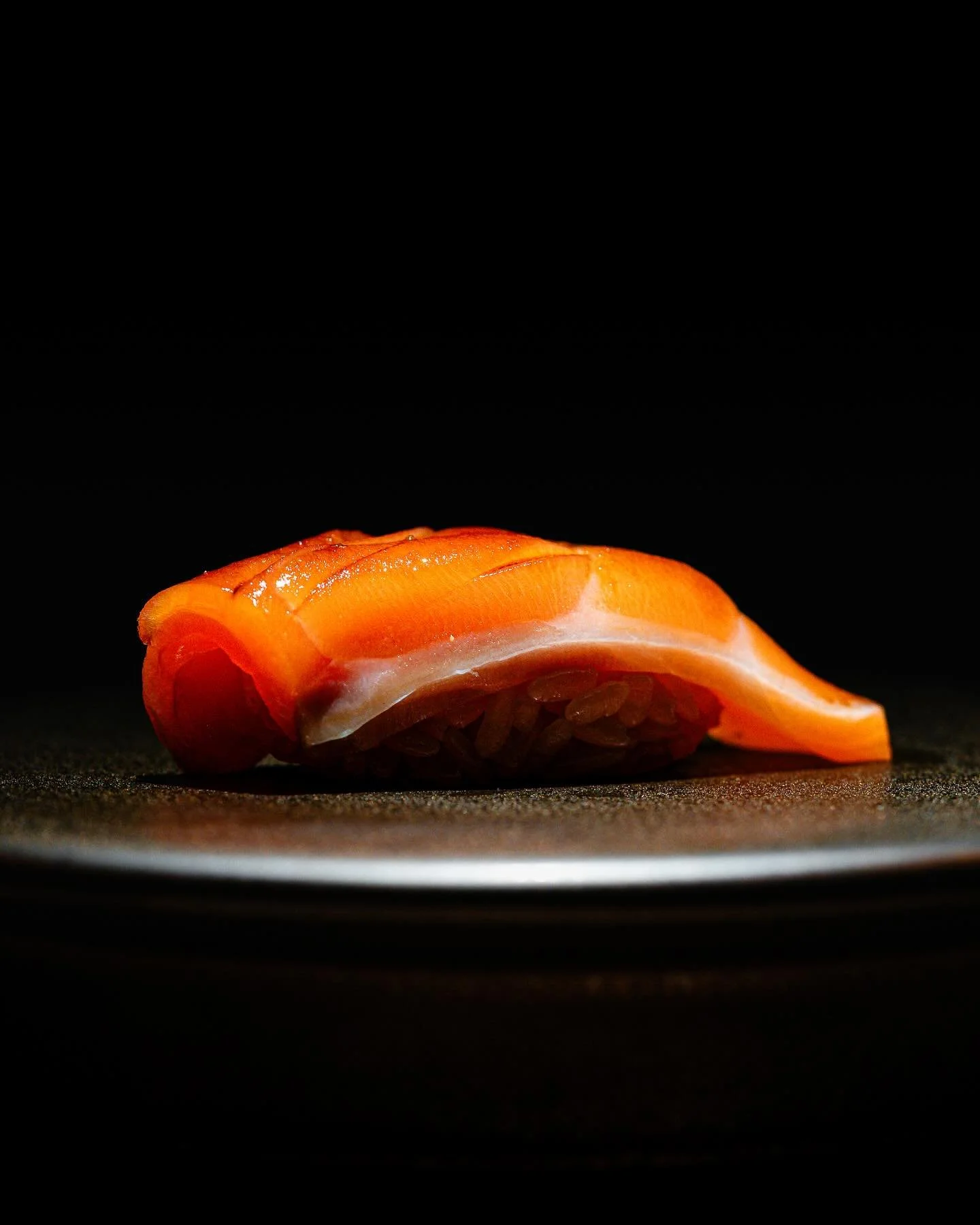 Iki Omakase presents the Salmon that knows no time! Very rare and limited for a very short window, now it&rsquo;s time! In elegant sushi form. Taste the luxurious texture and natural fat, making it a hidden gem among seasonal fish in Edomae cuisine&m
