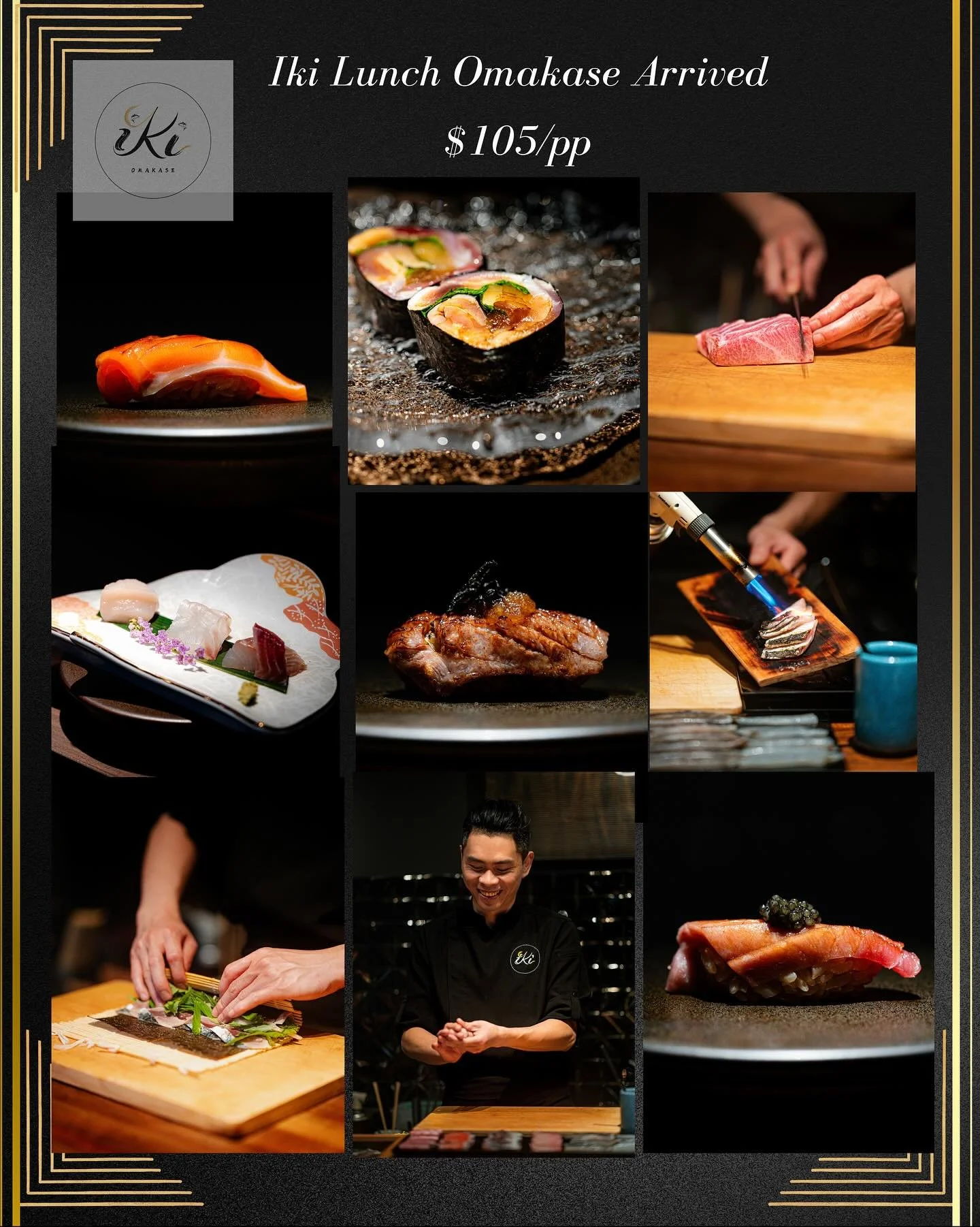 Iki Lunch Omakase: affordable and delicious!

#SushiLovers #OmakaseExperience #finedining 
 #JapaneseCuisine #SushiTime #sushichef #GourmetSushi #MenloParkEats #SouthBayEats #BayAreaEats #PeninsulaEats #BurlingameFood #MillbraeDining #RedwoodCityRest