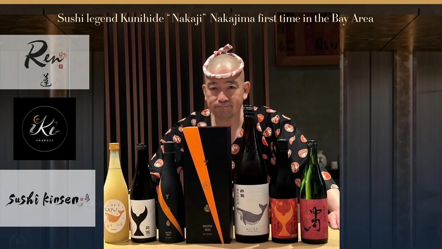 ✨ A Historic Collaboration with Sushi Legend Chef Nakajima in the Bay Area ✨ Brought to life by @sushikinsen and @ren.omakase @nigirikuni @sorapickle and Sunny san. 

For the first time ever, Sushi Kinsen, Ren, and Iki join together &mdash; with the 
