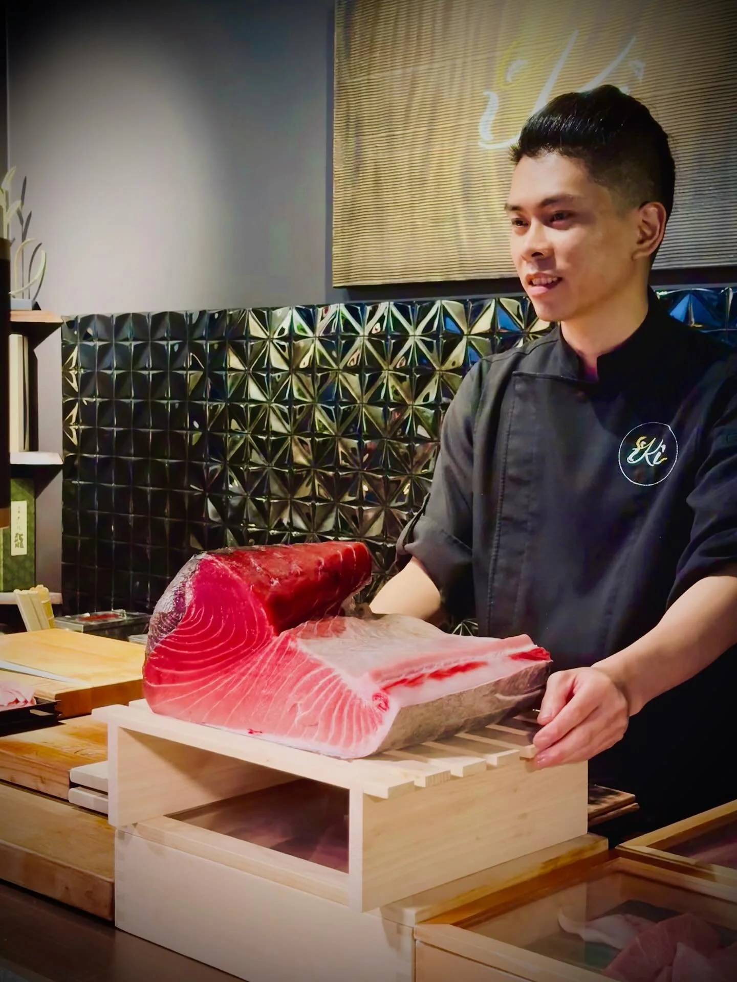 We are excited to share that Chef @iki_palo_li was able to secure a big trunk of this amazing quality bluefin tuna to serve our guests! Both lunch and dinner. We also have a beautiful cut of the kama toro. Stay tuned for the updates!

#SushiLovers #O