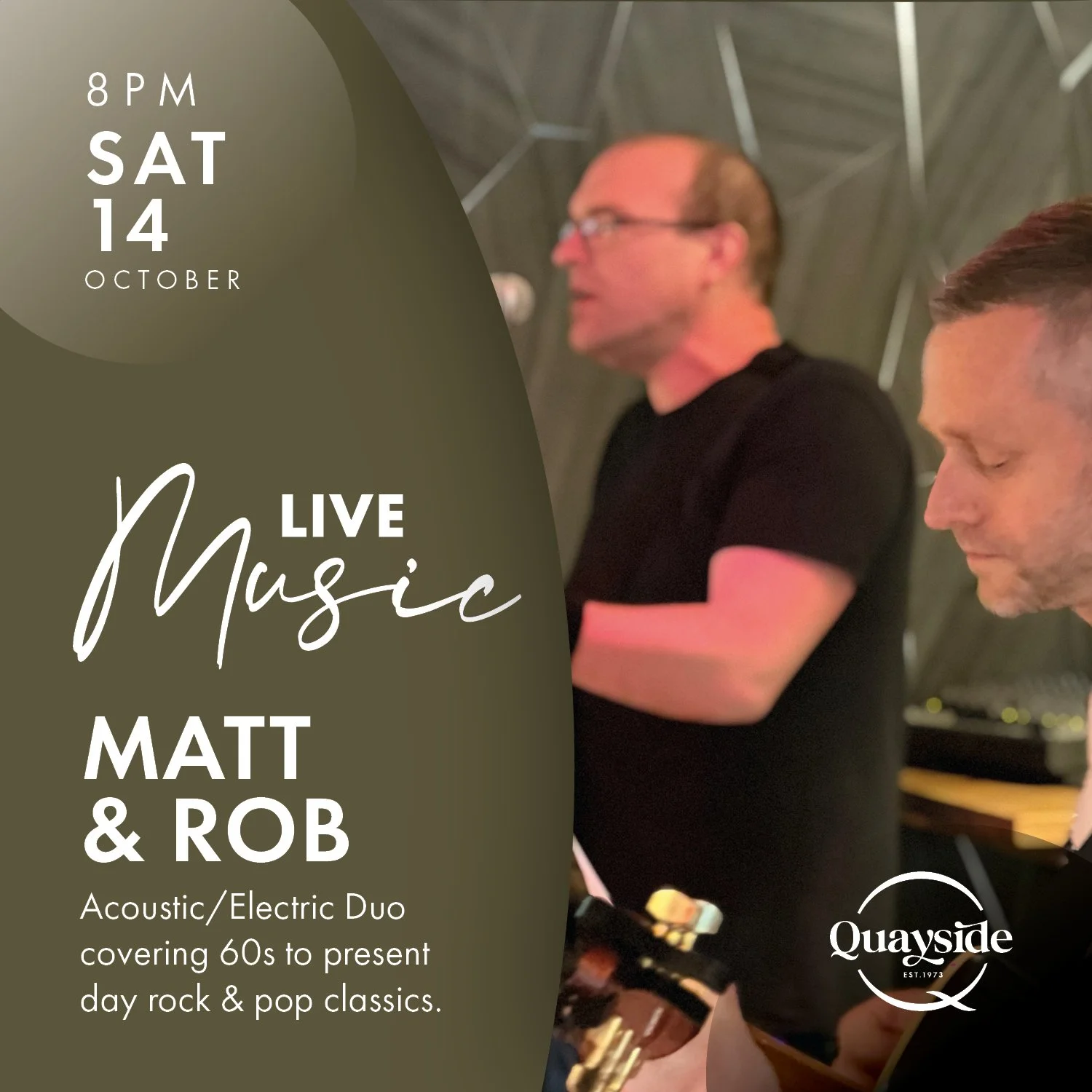 Matt and Rob - Saturday, 14 October 2023 - 8 pm