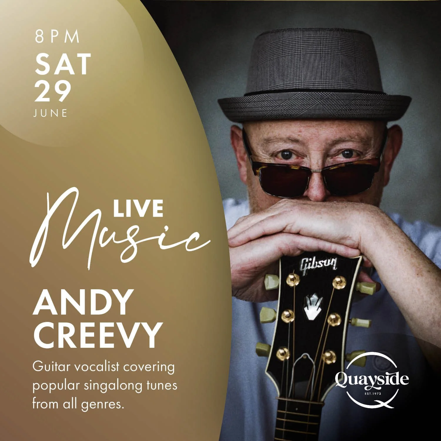 Andy Creevy - Saturday, 29 June 2024 - 8 pm