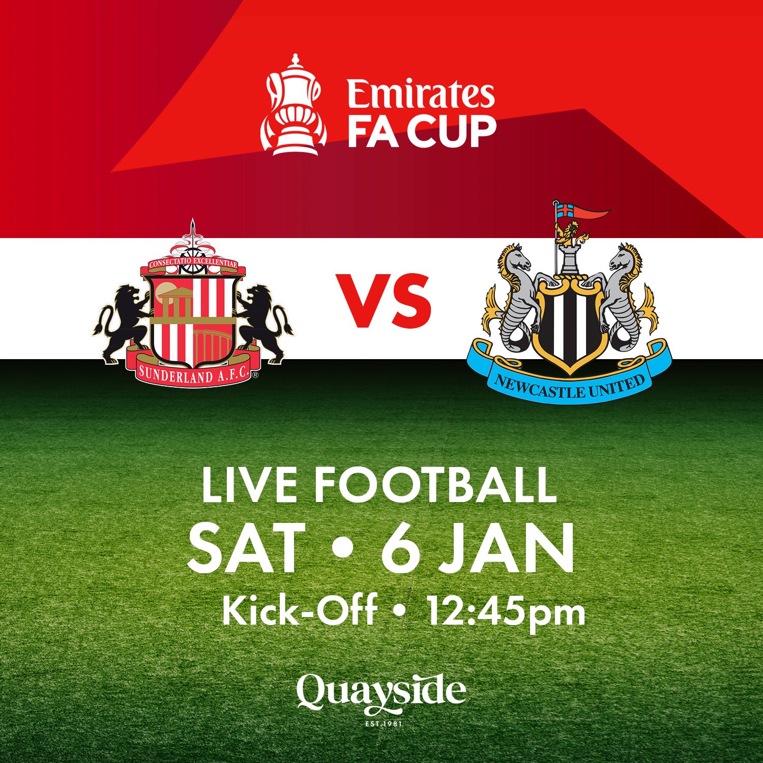 Sunderland vs Newcastle United - 6th January 2024 - 12:45pm