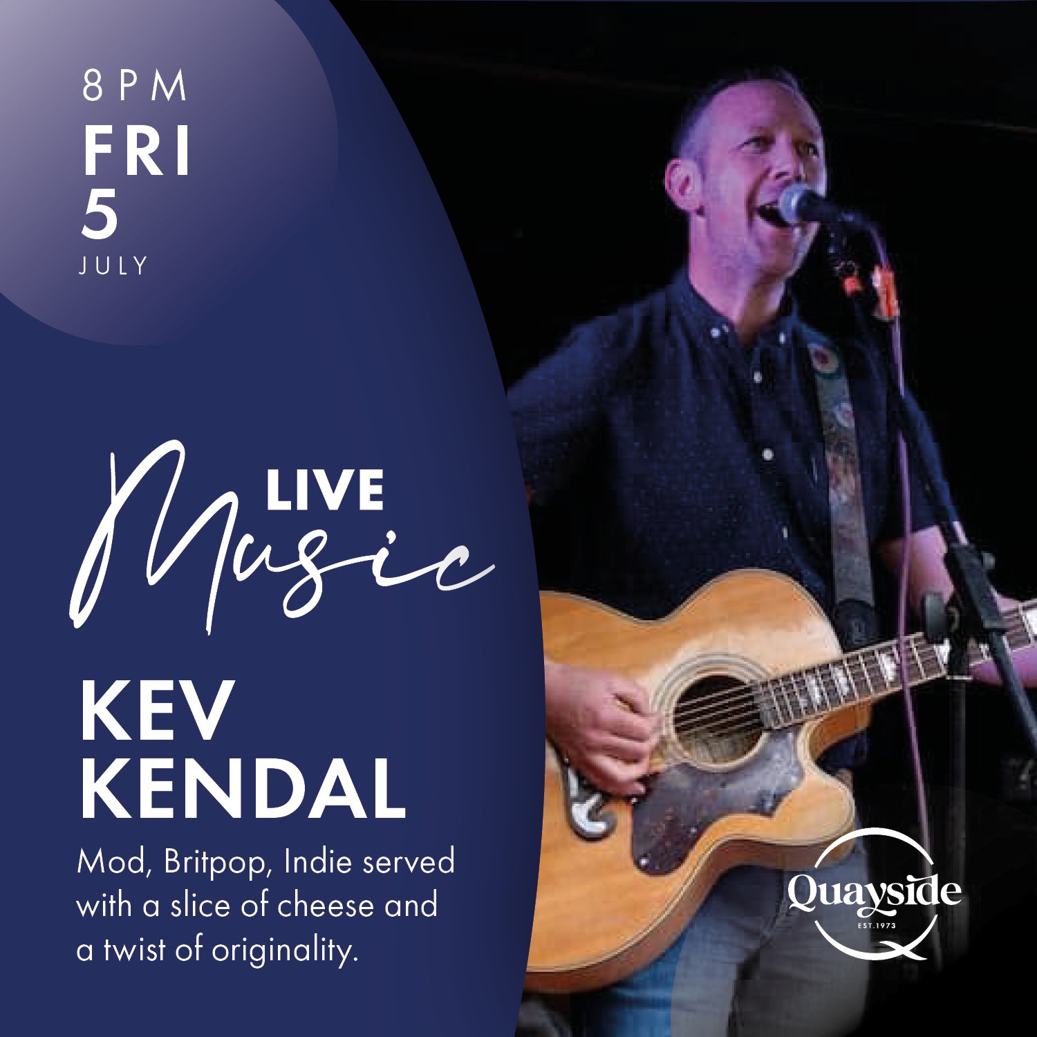 Kev Kendal - Friday, 5 July 2024 - 8 pm