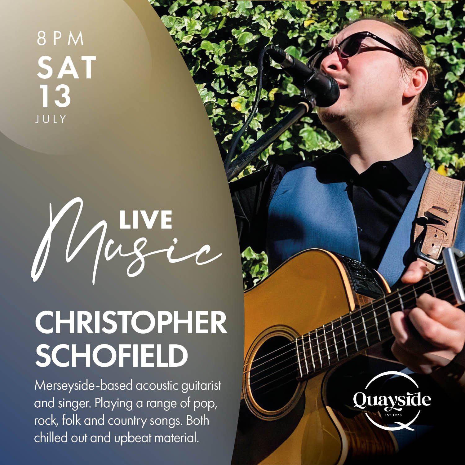 Christopher Schofield - Saturday, 13 July 2024 - 8 pm