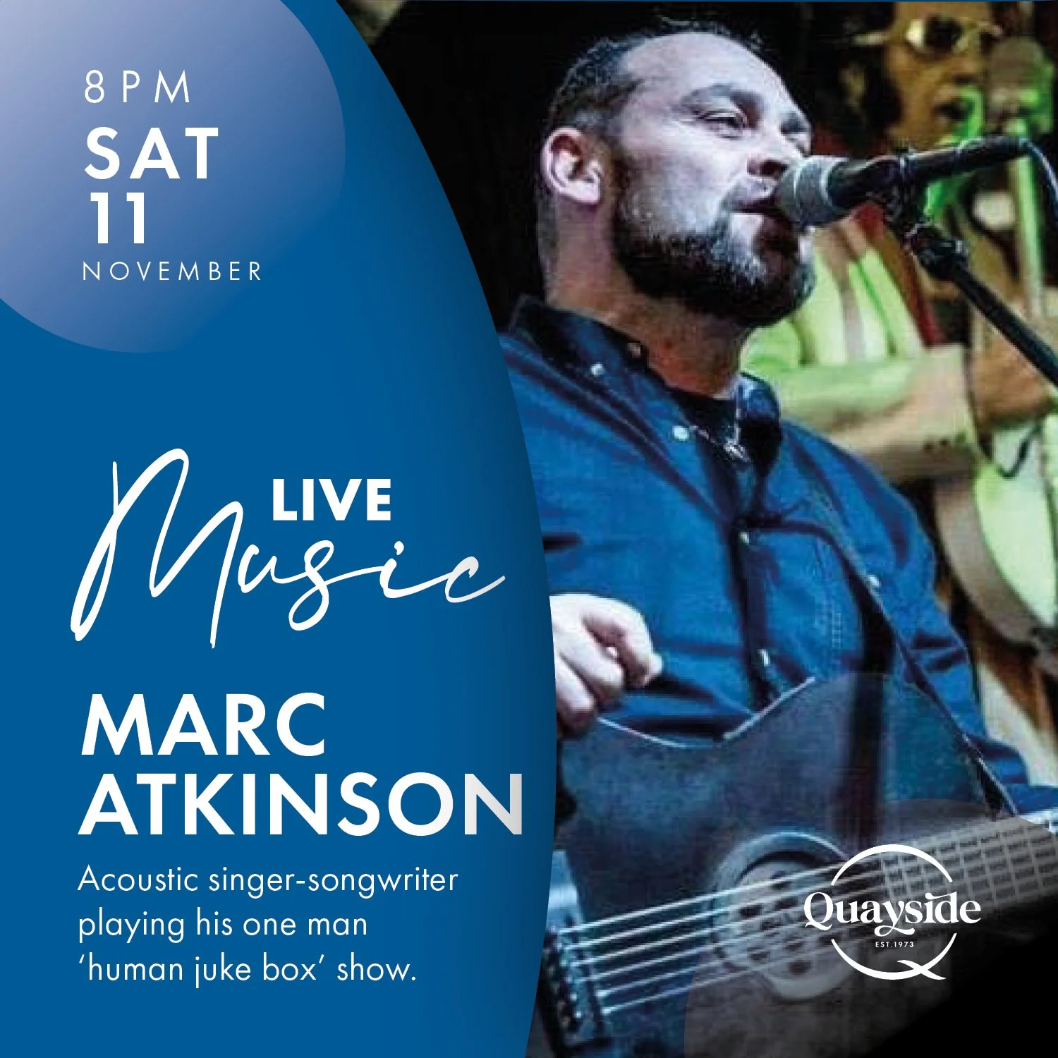Marc Atkinson - Saturday, 11 November 2023 - 8 pm