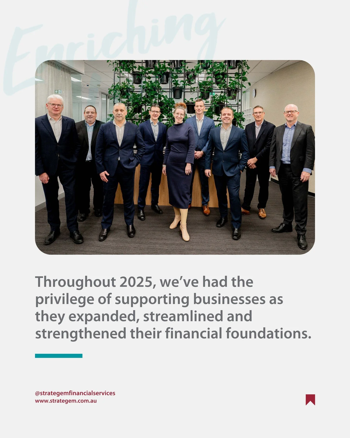 One of the most rewarding parts of what we do is seeing our clients grow and succeed.⁠
⁠
Throughout 2025, we&rsquo;ve had the privilege of supporting businesses as they expanded, streamlined and strengthened their financial foundations.⁠
⁠
Thank you 