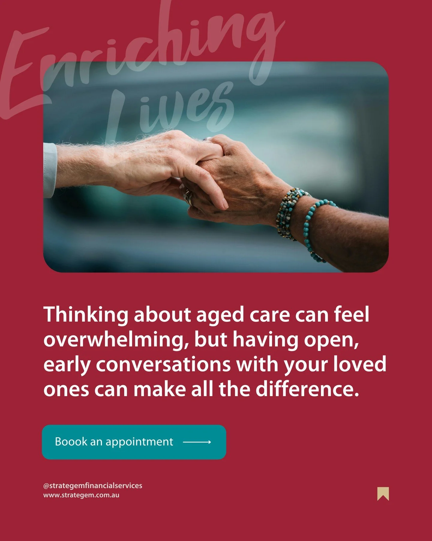 Starting the Big Conversations About Aged Care⁠
⁠
Thinking about aged care can feel overwhelming, but having open, early conversations with your loved ones can make all the difference. At Strategem, we guide you through the financial considerations s