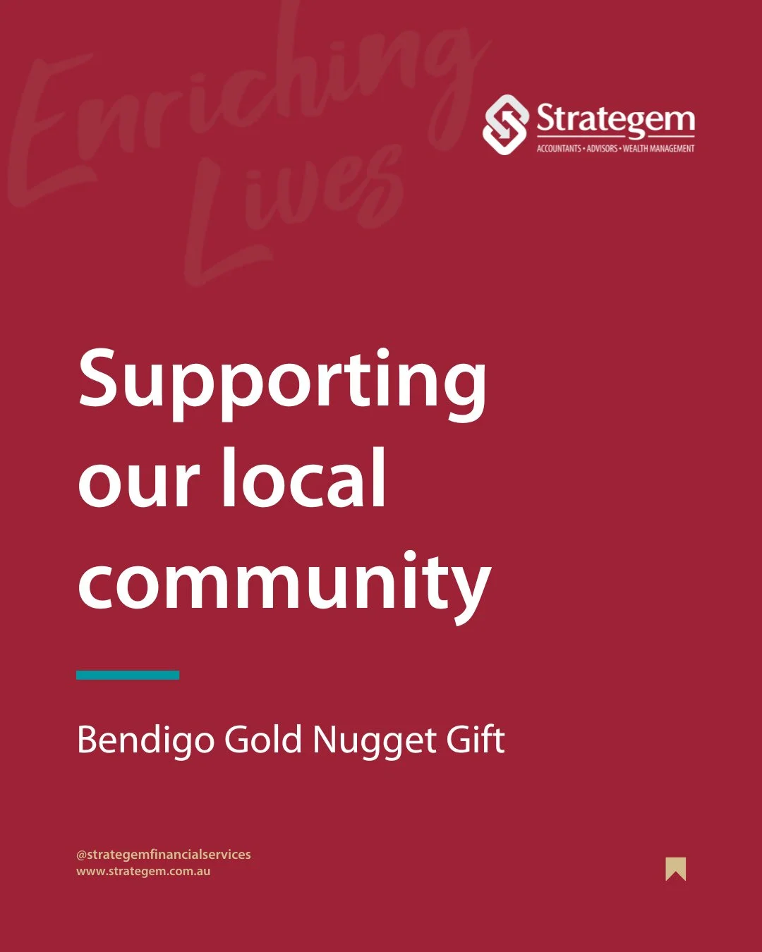 We&rsquo;re thrilled to be Gold Sponsors of the upcoming Bendigo Gift 🏃&zwj;♂️✨⁠
⁠
Led by Bendigo&rsquo;s passionate running community, the Bendigo Gold Nugget Gift brings together hundreds of athletes and spectators for an event that showcases dete