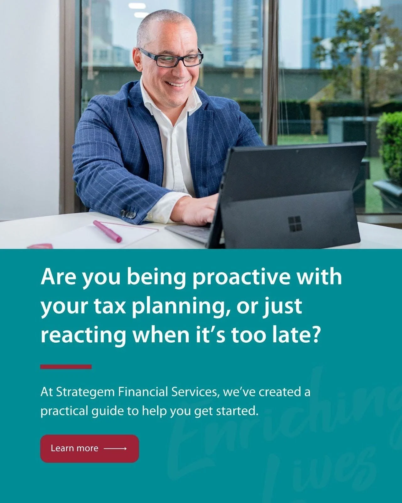 Are you being proactive with your tax planning, or just reacting when it&rsquo;s too late?⁠
⁠
A well-structured tax strategy can make a significant difference over time.⁠
But it starts with knowing what to look for.⁠
⁠
At Strategem Financial Services
