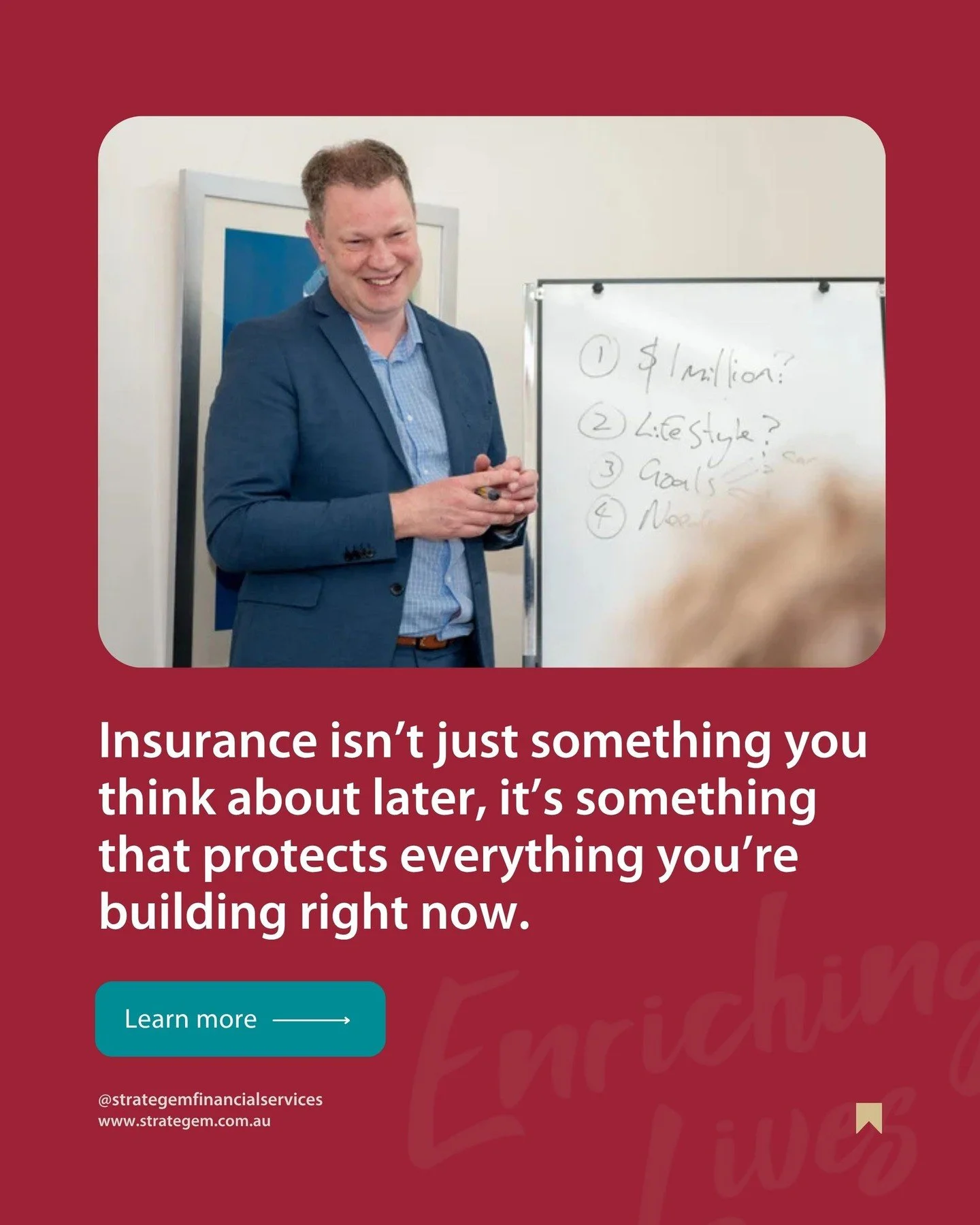 Insurance isn&rsquo;t just something you think about later,  it&rsquo;s something that protects everything you&rsquo;re building right now.⁠
⁠
In a past episode of the Enrich Podcast, Kris Tatt and Adam Middlemis unpacked two key truths that still ho