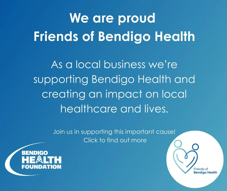 We&rsquo;re proud to be a Friend of Bendigo Health.⁠
⁠
Friends of Bendigo Health is a powerful local initiative that provides vital financial support for projects, equipment, and services that enhance care at our region&rsquo;s hospital. It&rsquo;s a