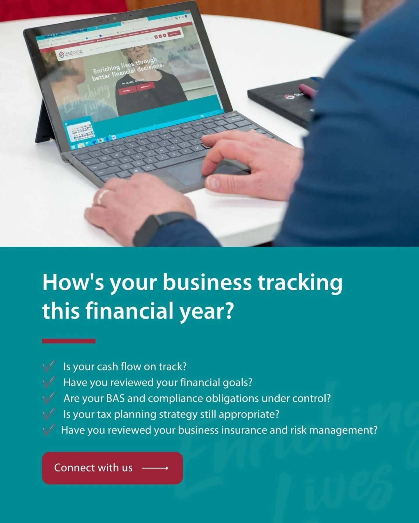 How's your business tracking this financial year?⁠
⁠
We&rsquo;re almost a quarter down into the new financial year, making now the perfect time to pause and review where your business stands.⁠
⁠
✔️ Is your cash flow on track?⁠
✔️ Have you reviewed yo