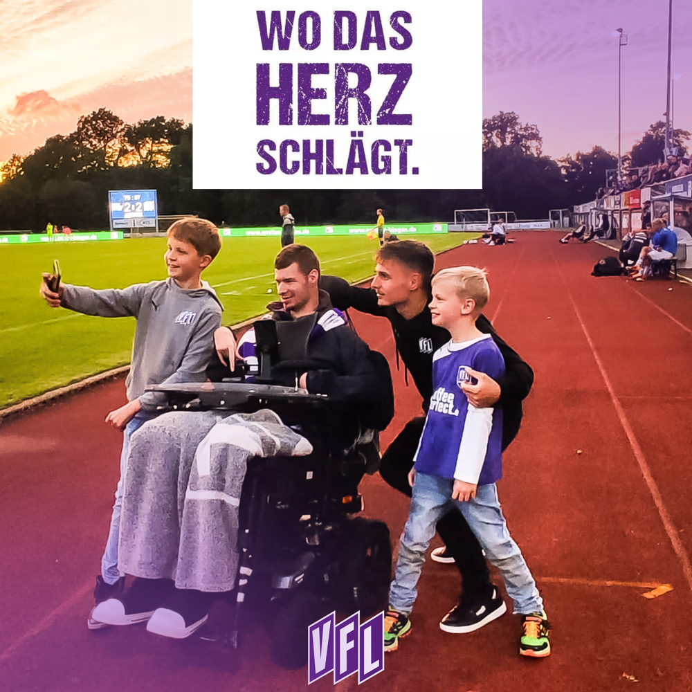 Jonas mit Fans am Spielfeldrand – Wo das Herz schlägt