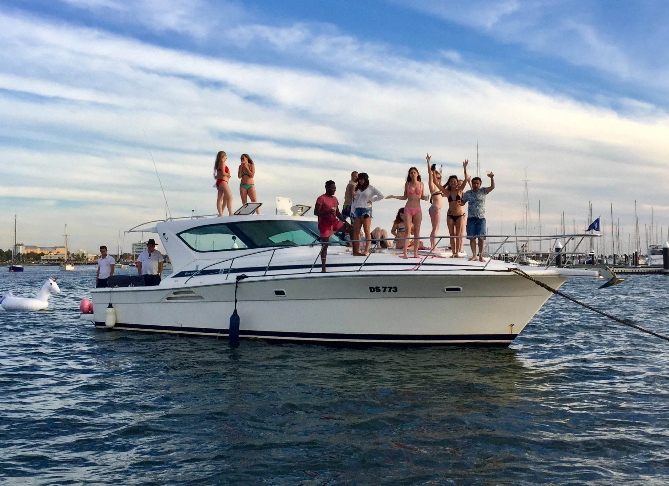 birthday party boat hire