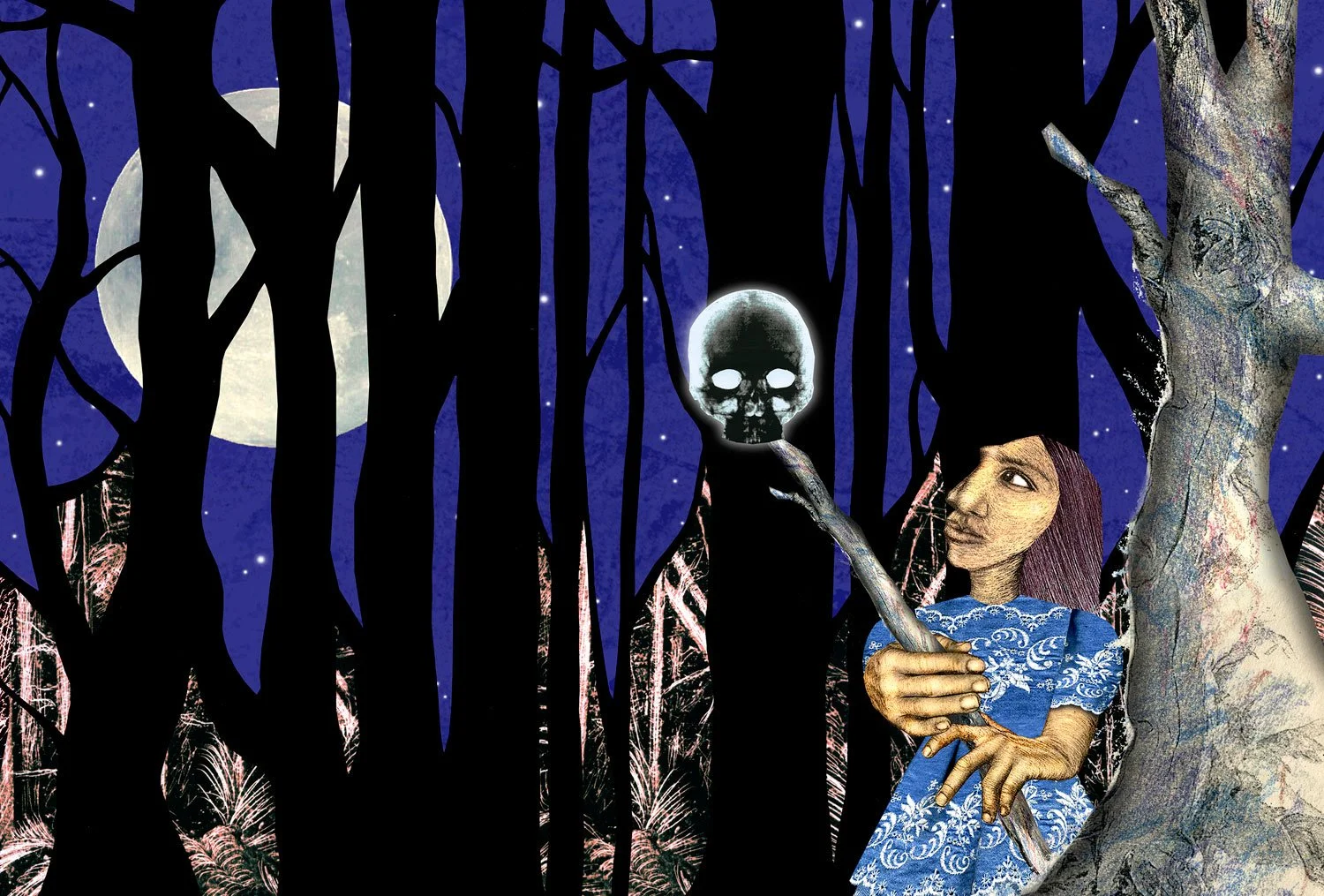 Illustration for the Folk Tale of Babayaga