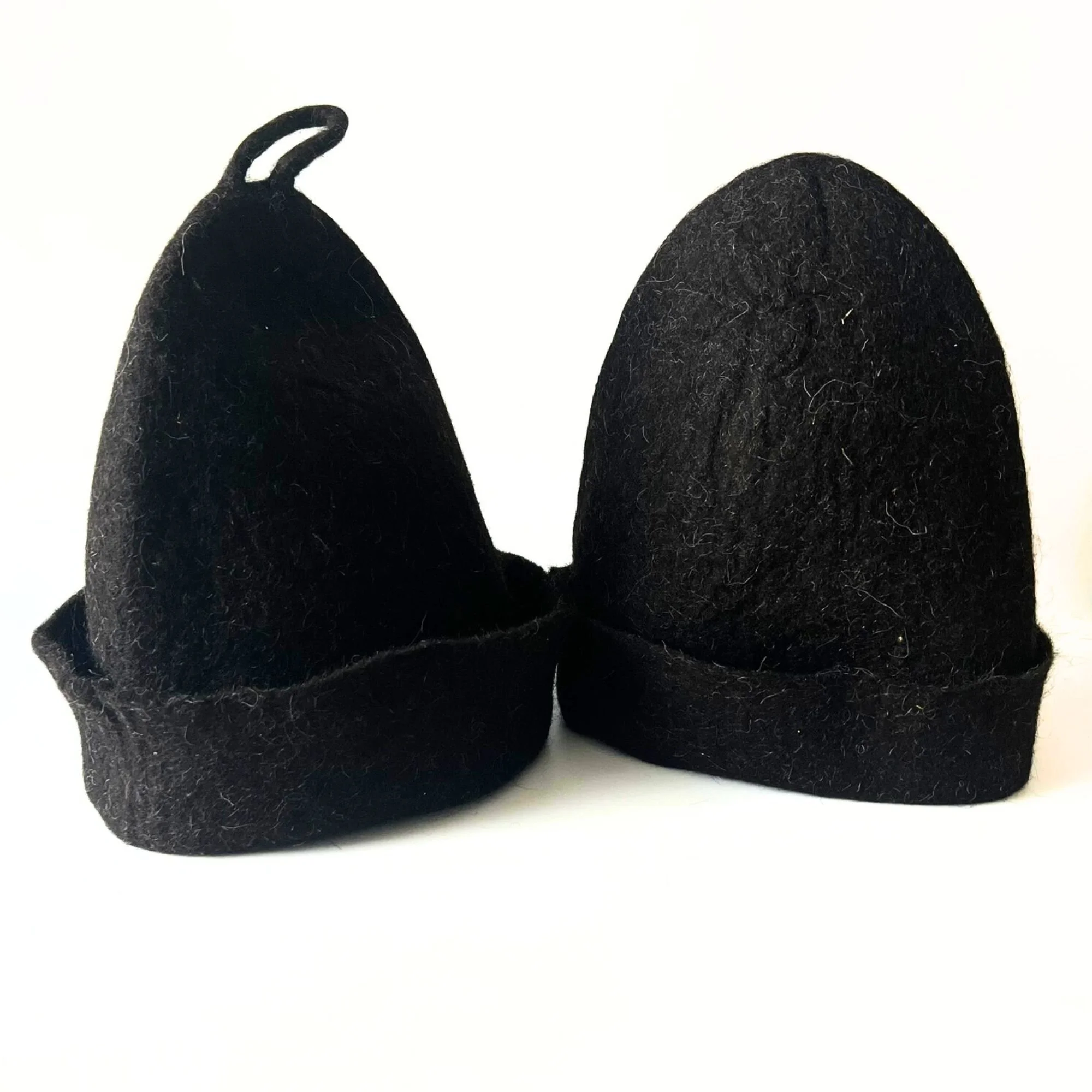 Dense undyed wool cold plunge hat designed for ice bath and contrast therapy. Professional insulation cap for thermal shock control, plastic-free and glue-free construction. (Copy)