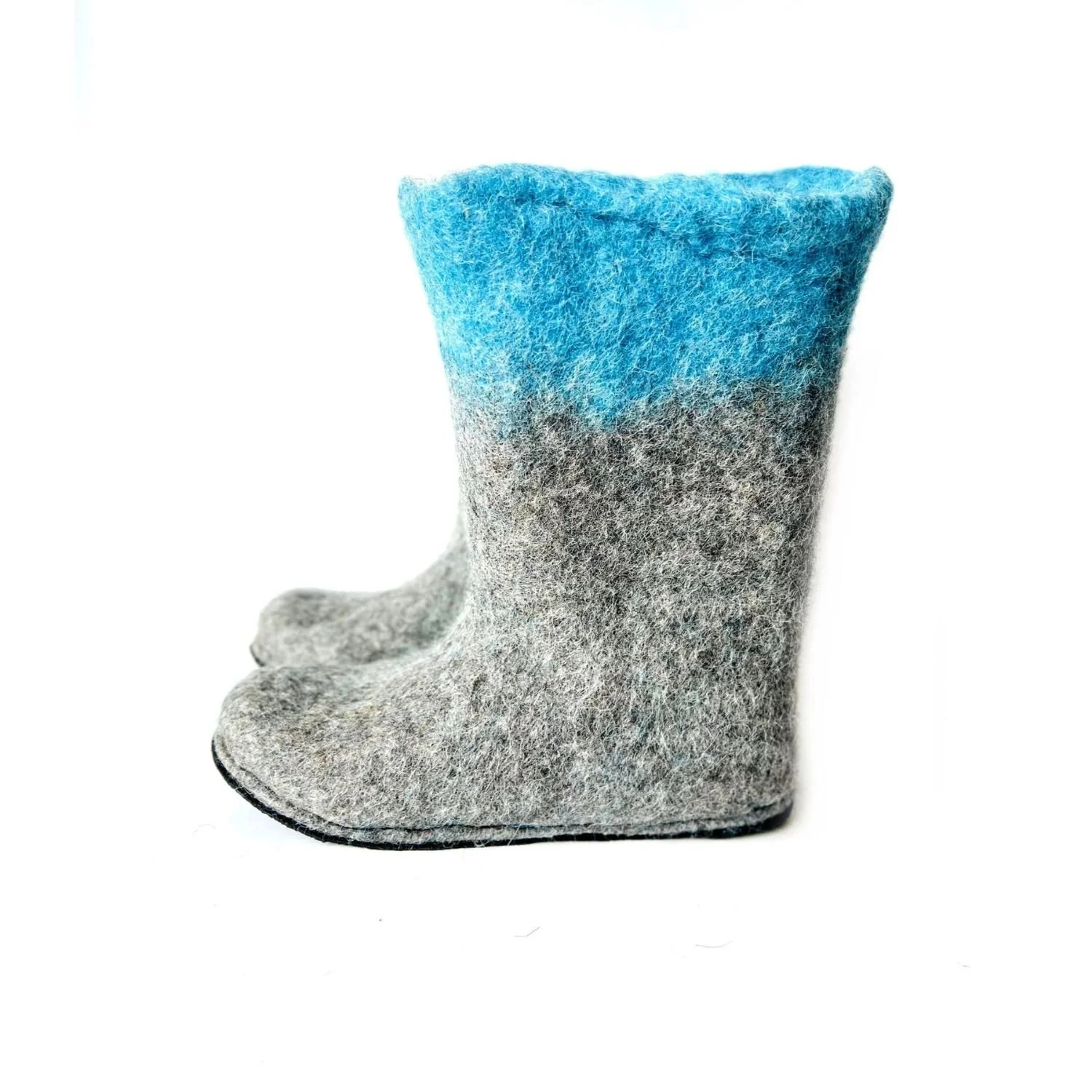 Women's Two Shade Wool Boots — Custom Colour, Natural Pigment