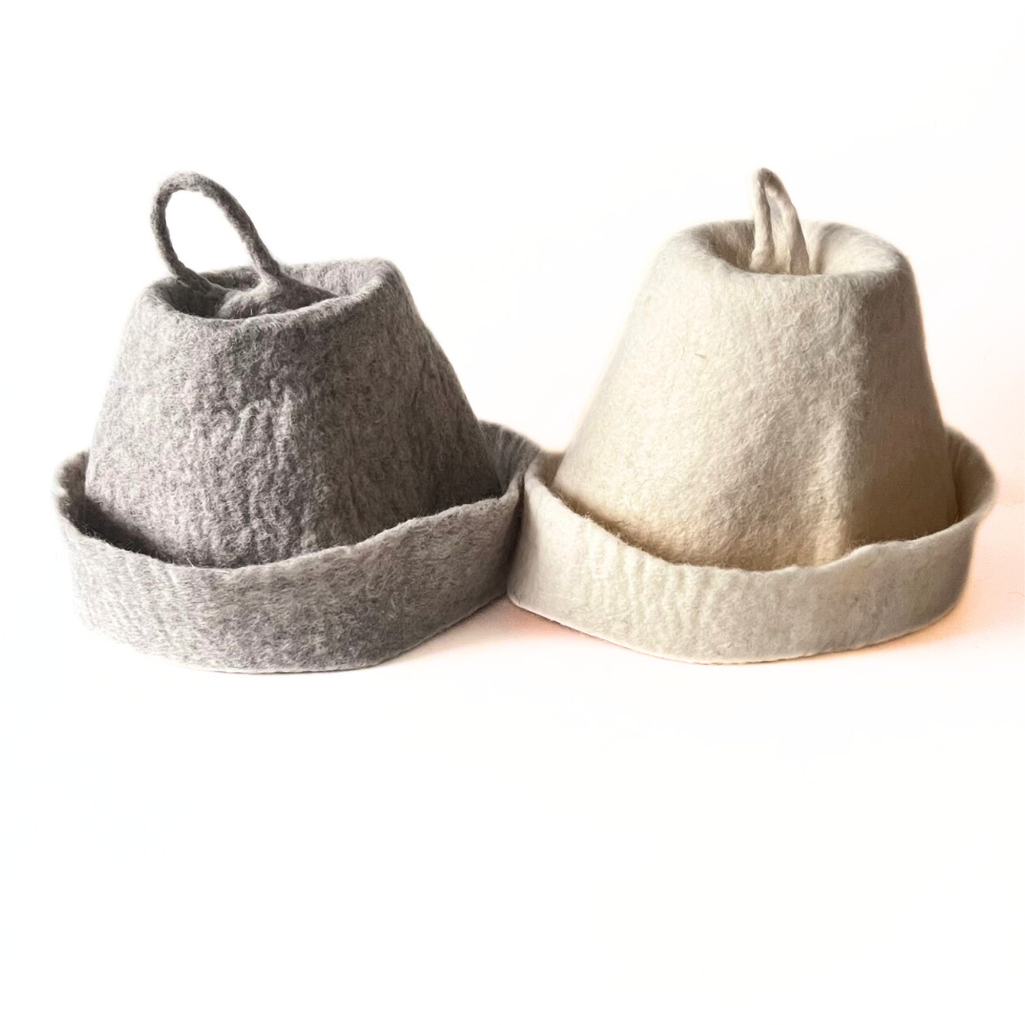 Wool Sauna Hat Set for Cold Plunge and Wellness