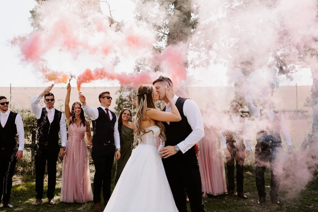 Smoke bombs are always welcome on wedding days 📸🤍
Venue: @alcottweddingsandevents 
#smokebombswedding #alcottweddingsandevents #alcottwedding #weddingdays #weddingday #weddingdress #weddinginspo #weddings2023 #2023bridetobe #weddingphotographer #