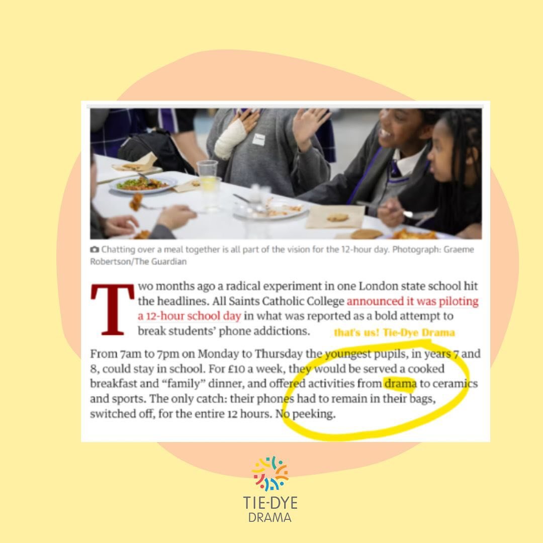#throwbackthursday

📝 Last term, @allsaintsccrbkc asked us to get involved  with their 7-7 provision; a pilot to provide a 12 hour school day. 

🎭 The @guardian wrote a great article&hellip; sadly our photos didn&rsquo;t make the cut but we will ma