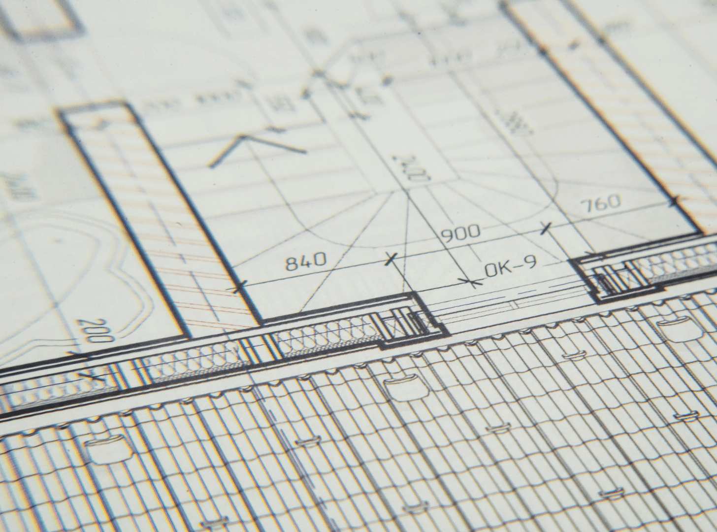 technical drawing close up