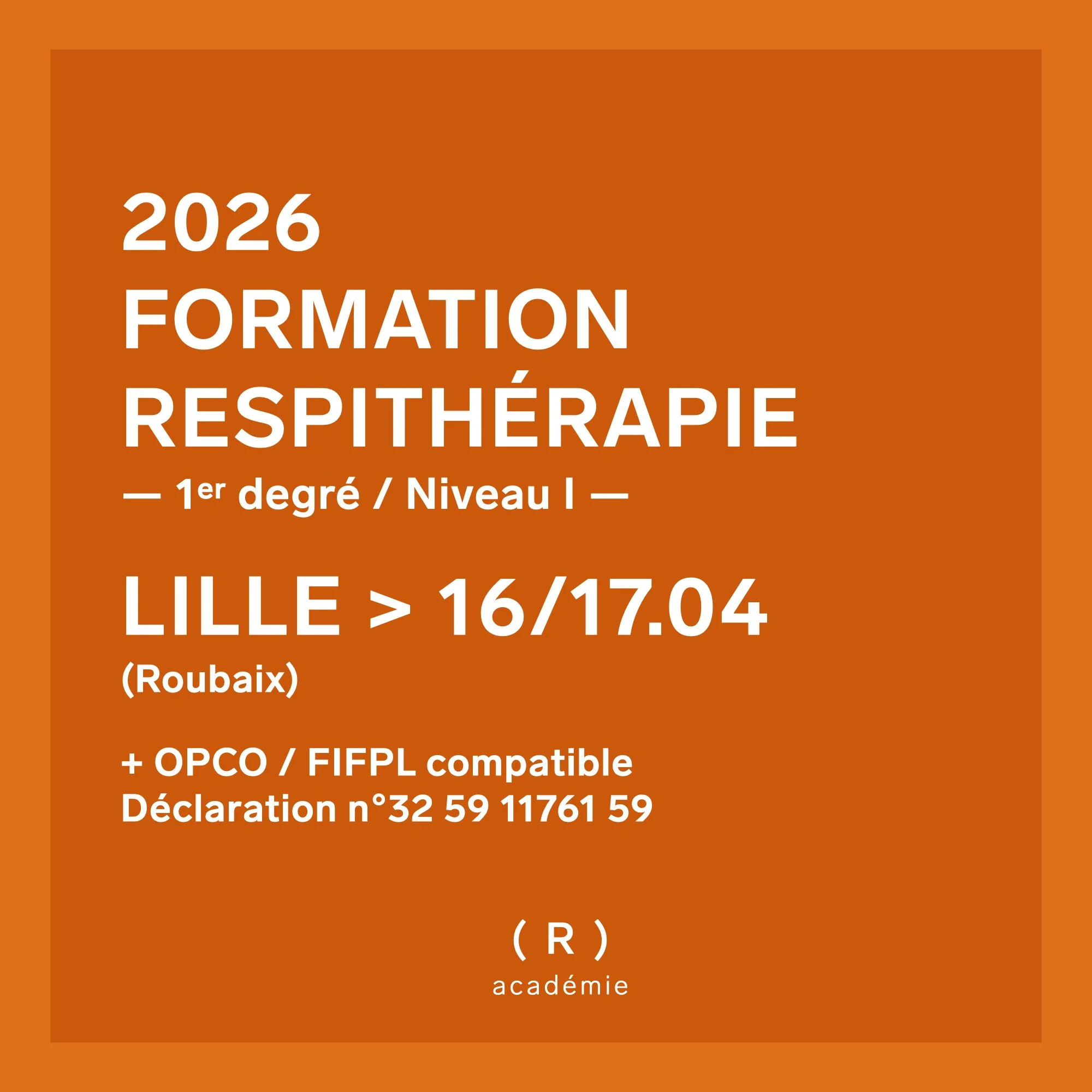 Formation en Respithérapie du 1er degré / Niveau 1