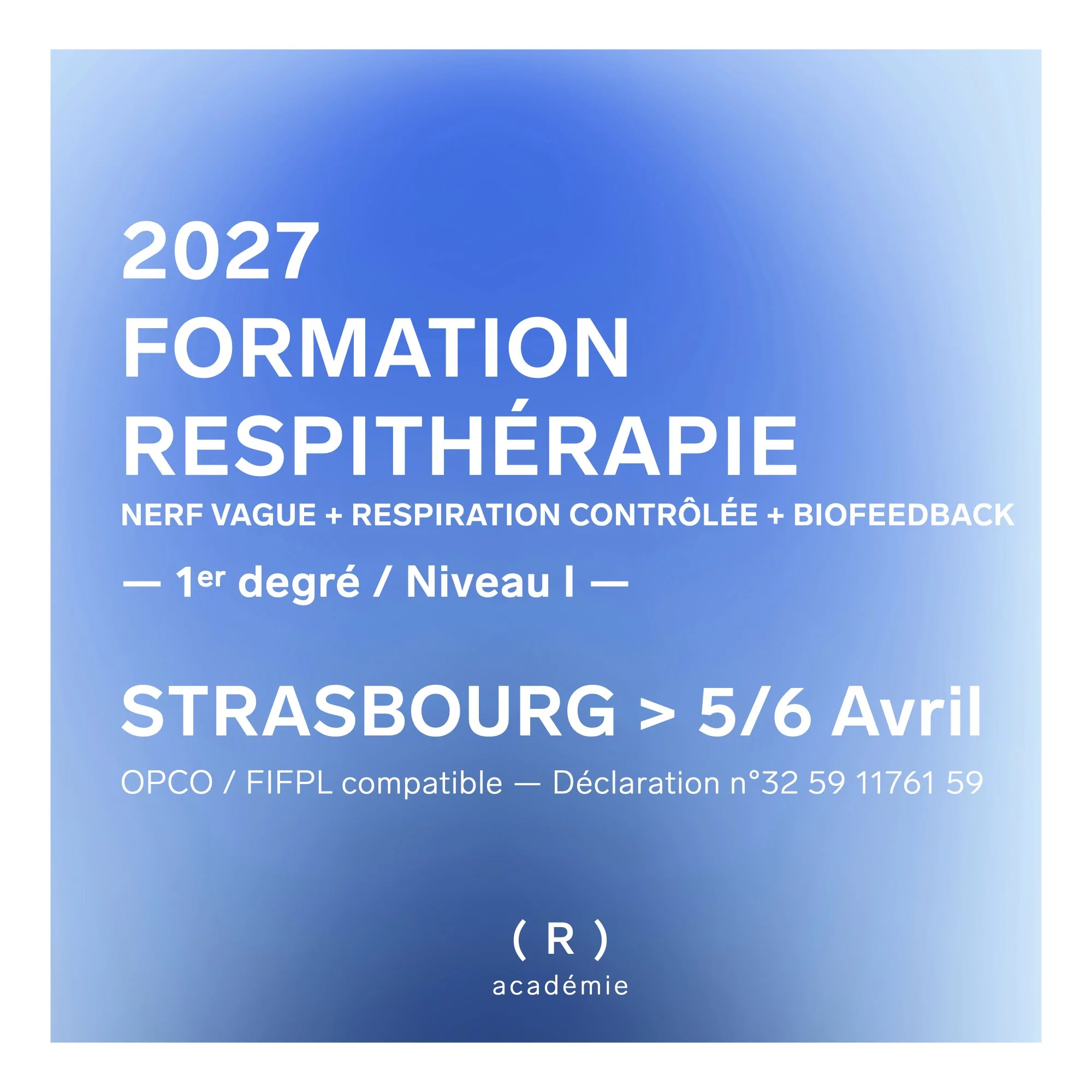 FORMATION EN RESPITHÉRAPIE DU 1er Degré / Niveau 1 — STRASBOURG