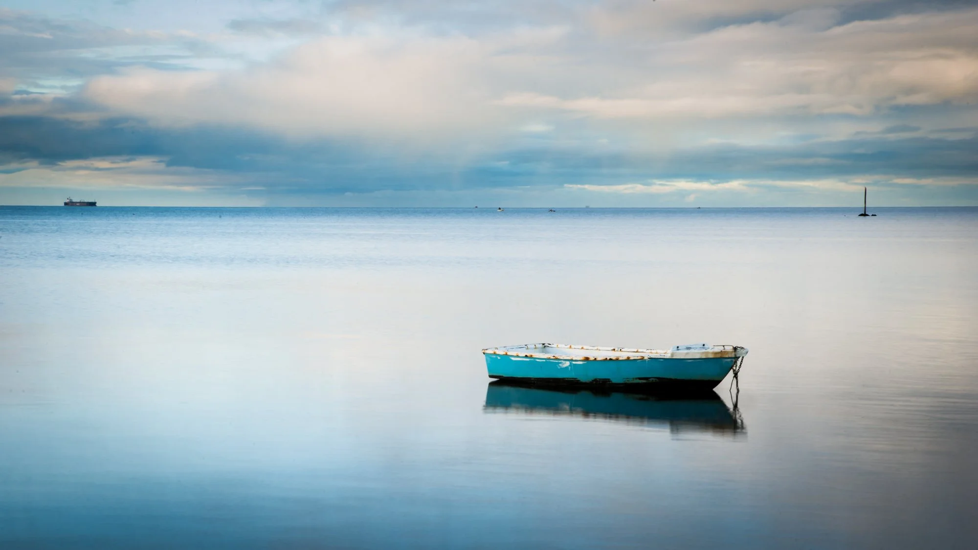 Boat in the bay, Docklands, Melbourne