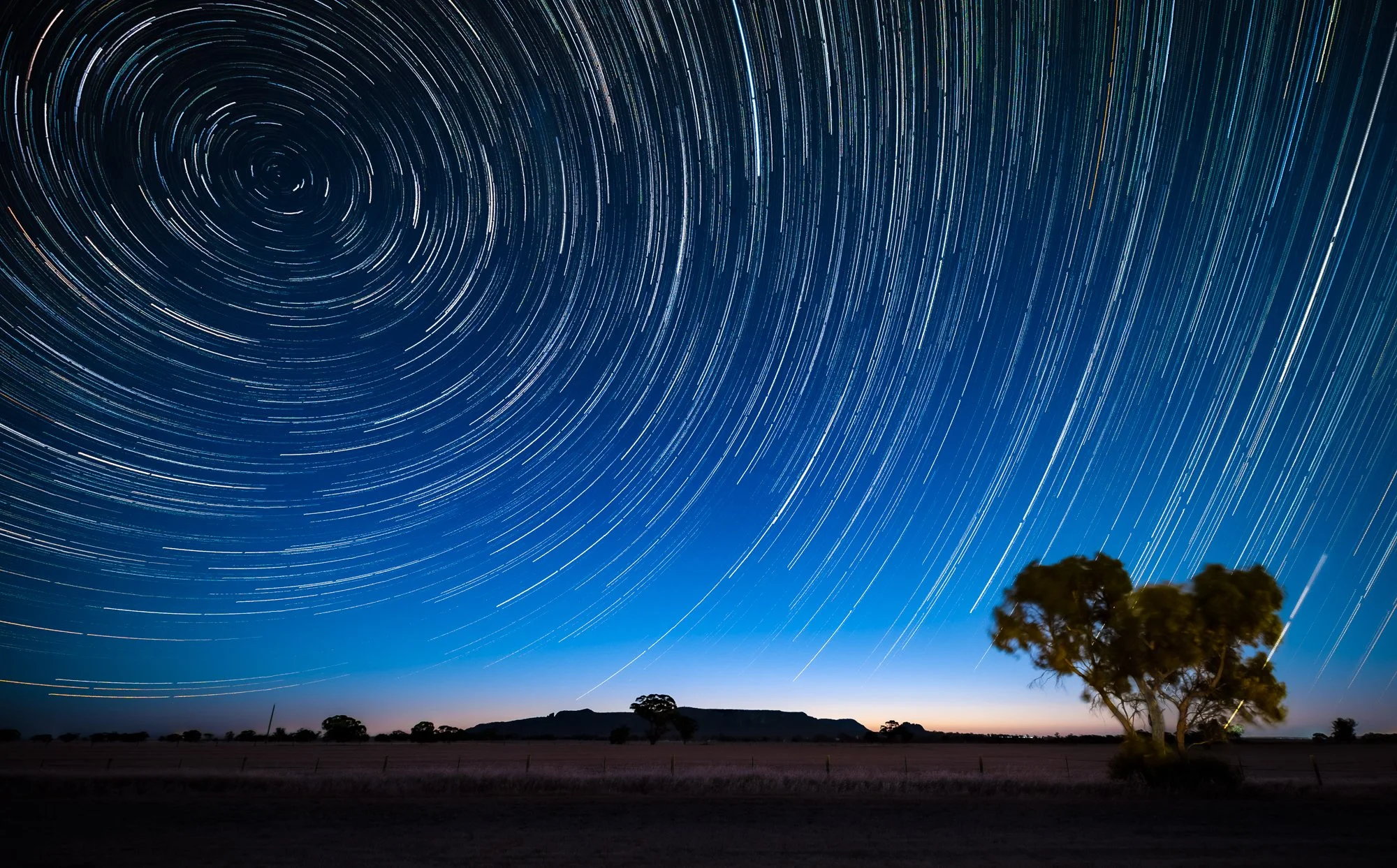 Mt Arapilies star trails, Victoria, Australia