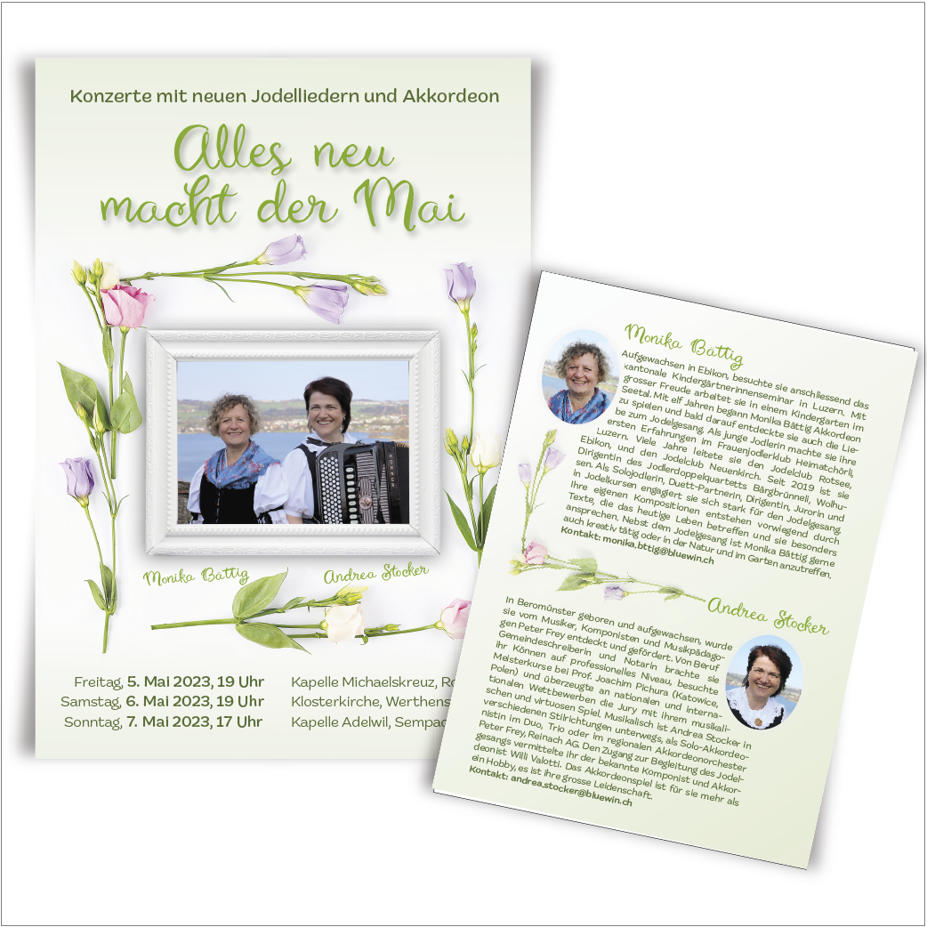 2024 Frühlingskonzerte mit Jodelgesang