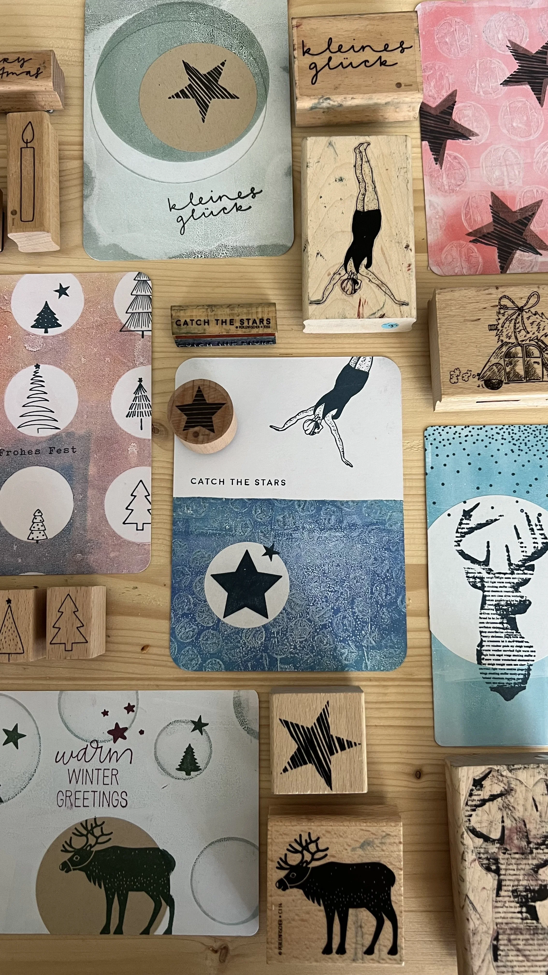 Weihnachtskarten selber gemacht Geliprint