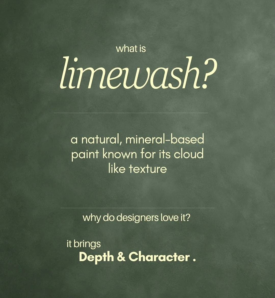 Limewash isn&rsquo;t paint &mdash; it&rsquo;s an experience.
A centuries-old finish that brings movement, depth, and that soft, cloud-like texture luxury interiors are known for.
Made from natural lime and pigments, it absorbs into your walls rather 