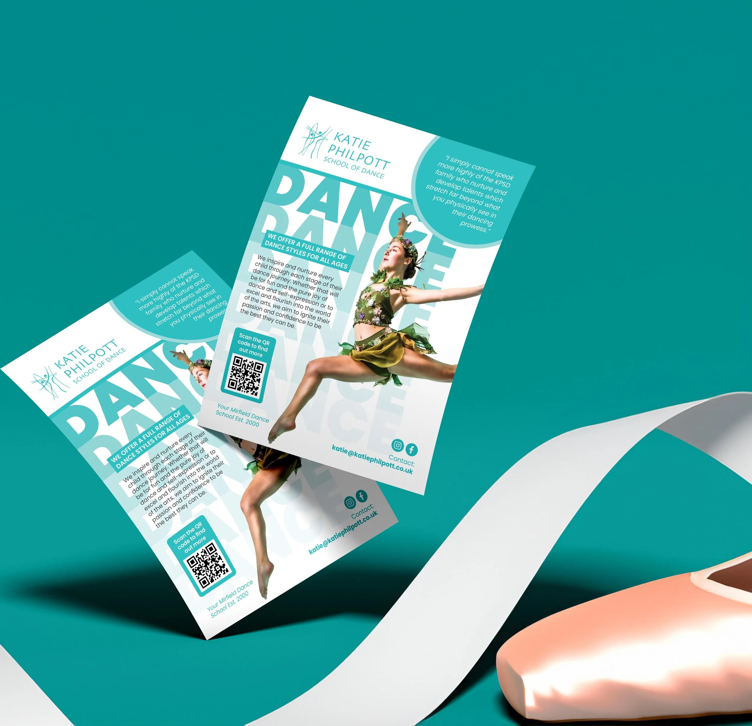 Dance flyers for Katie Philpott School of Dance