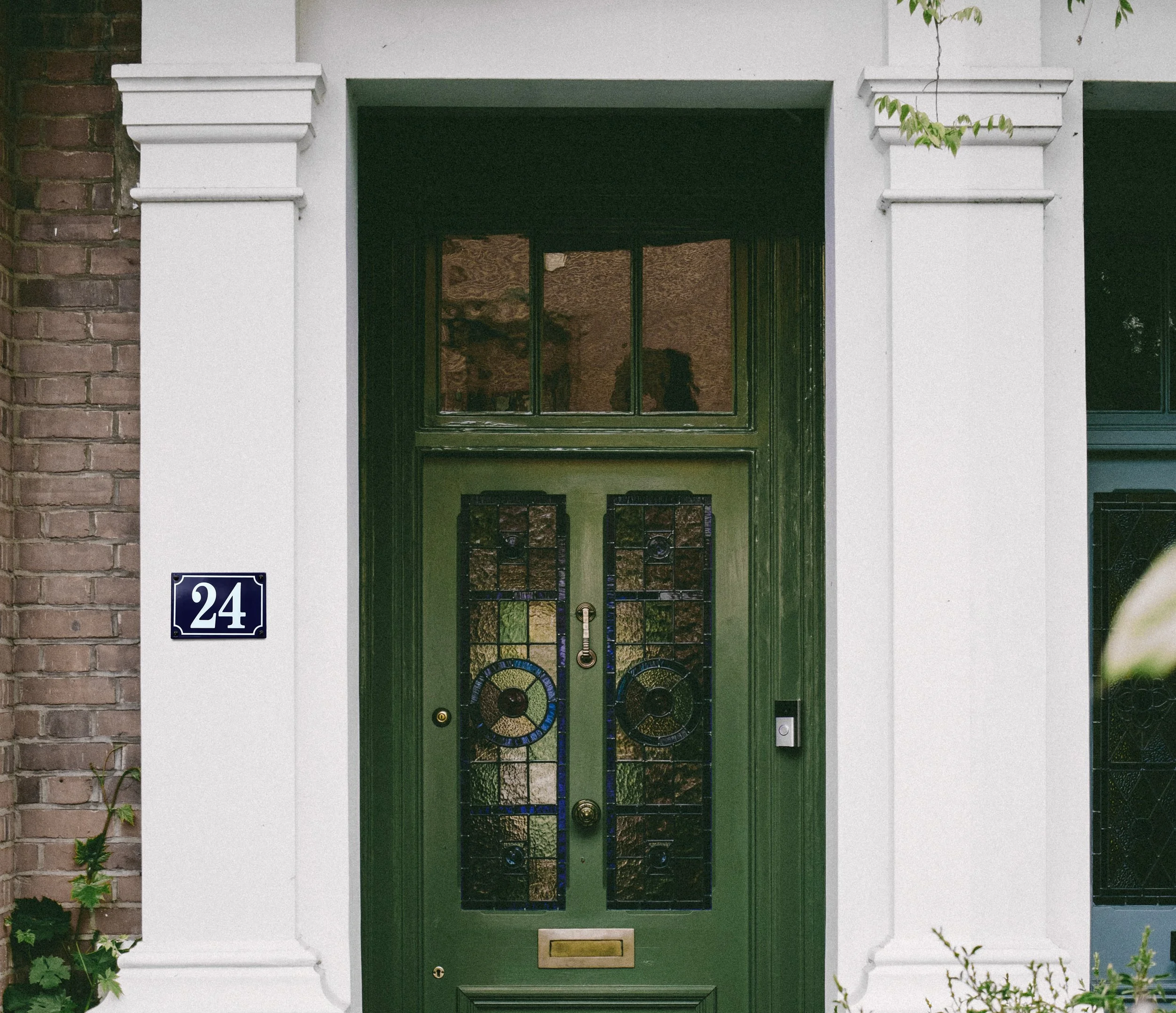 French enamel door signs