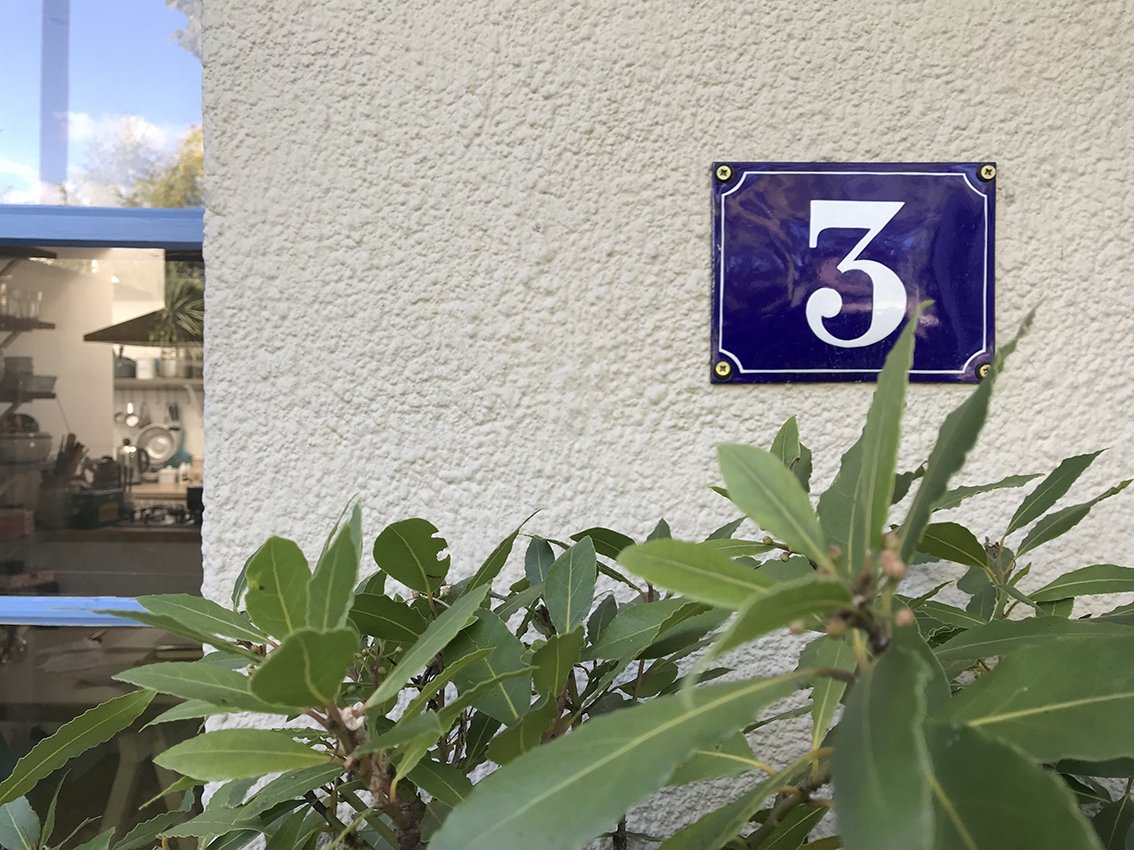 Antique French house numbers