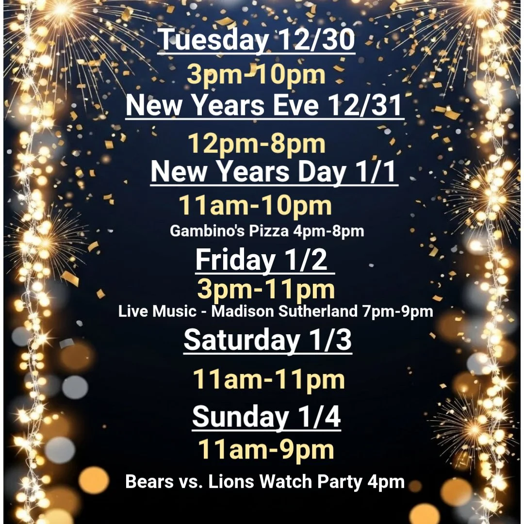 End of the year schedule