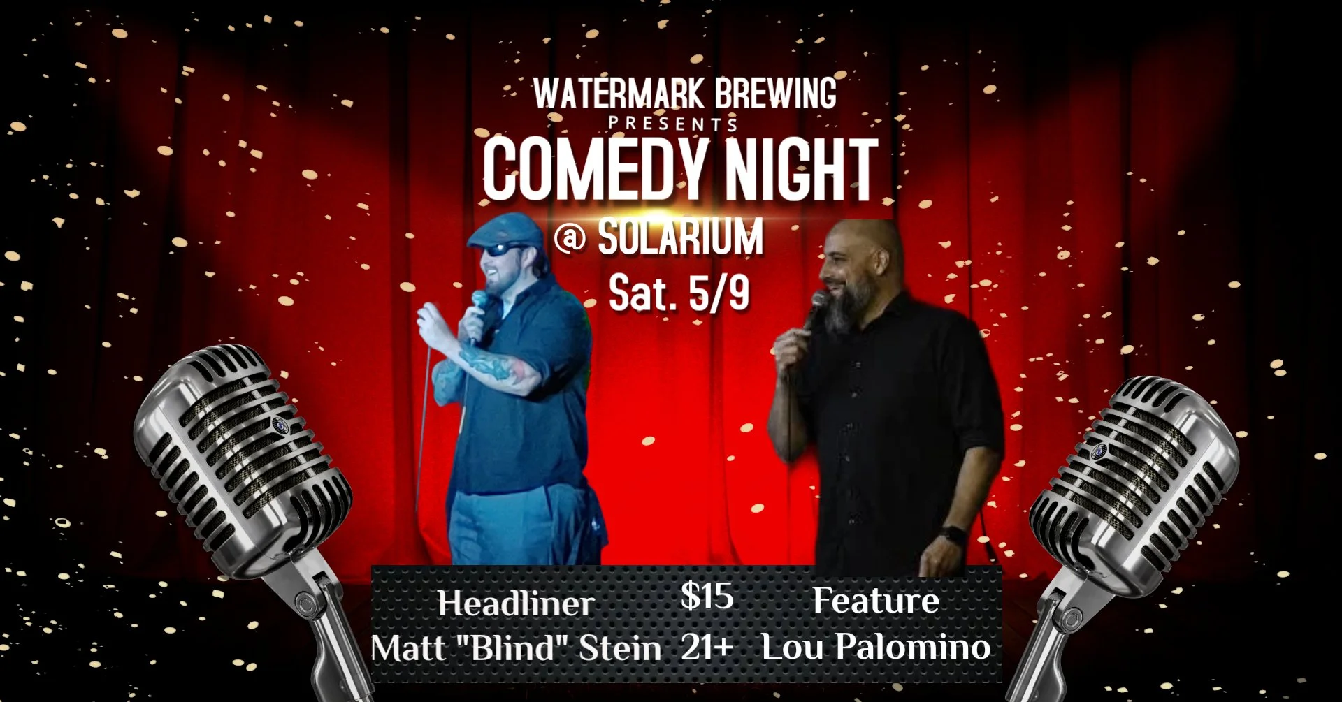 Comedy Night at Solarium- Last show of the season