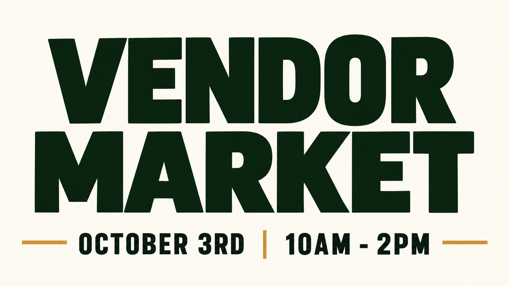 Vendor Market in the Beer Garden