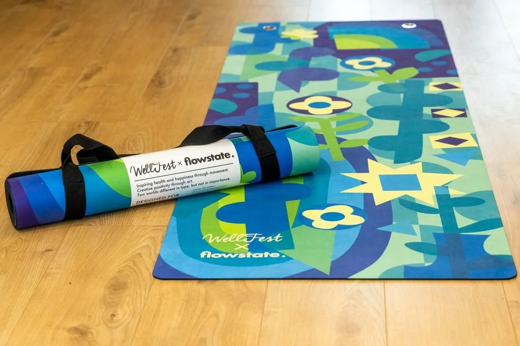 WellFest X Flowstate reveal a limited edition mat to mark 10 years of wellfest