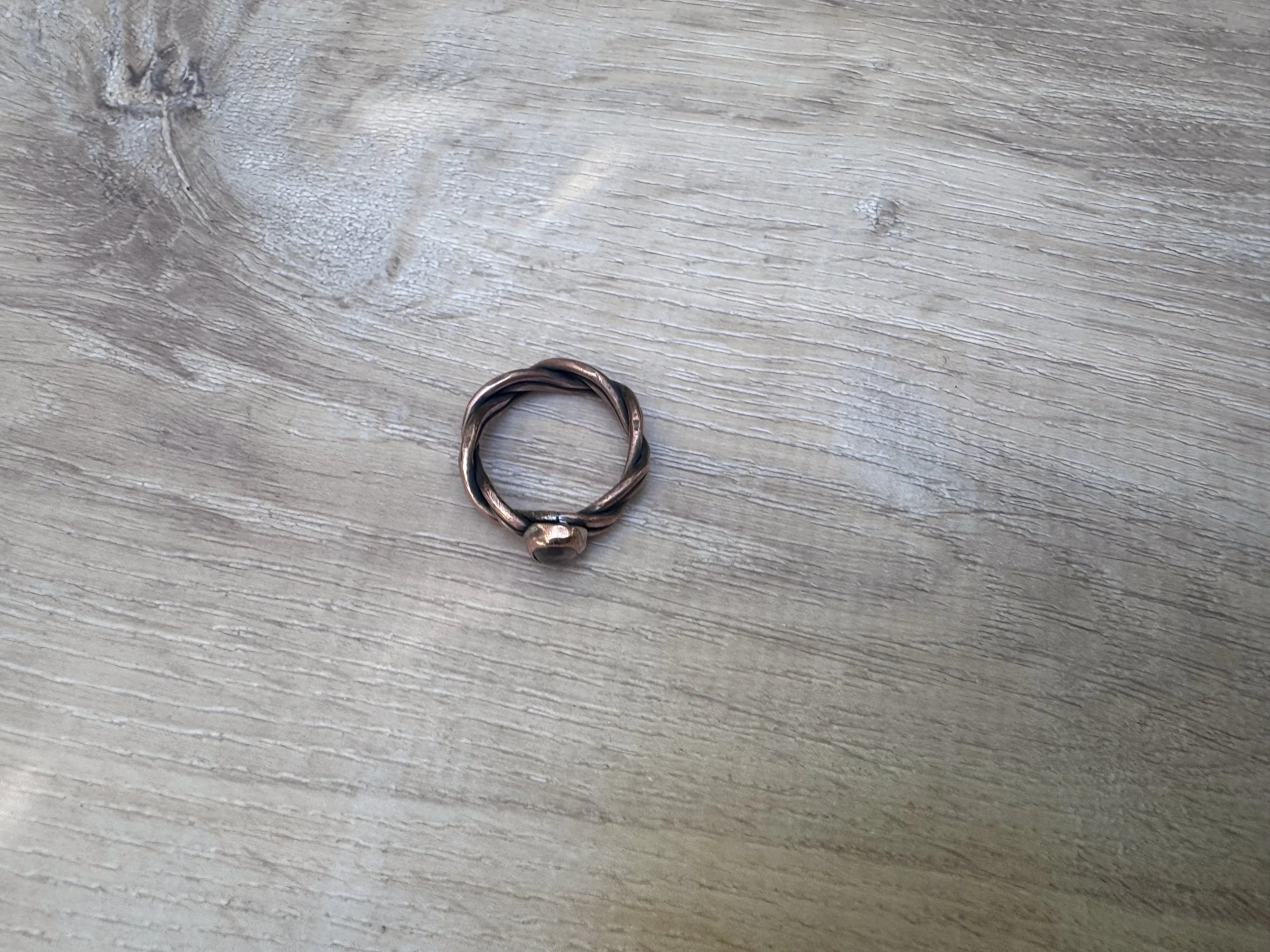 Braided Copper with Rose Quartz Ring .jpg