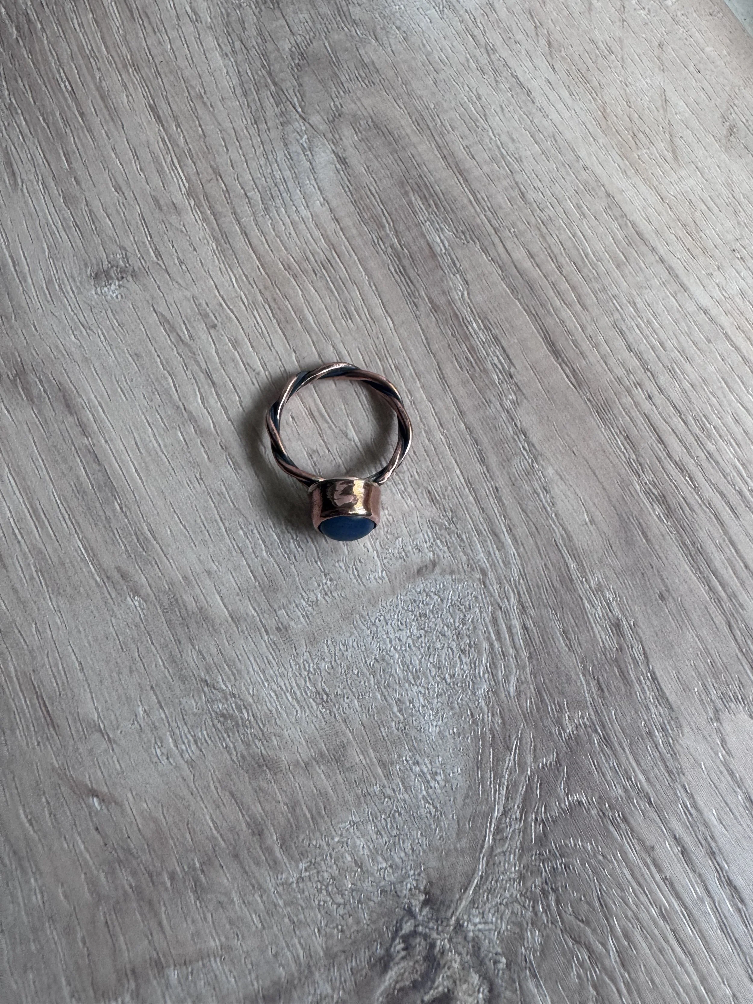 Blue Agate and Copper Ring 7.jpg