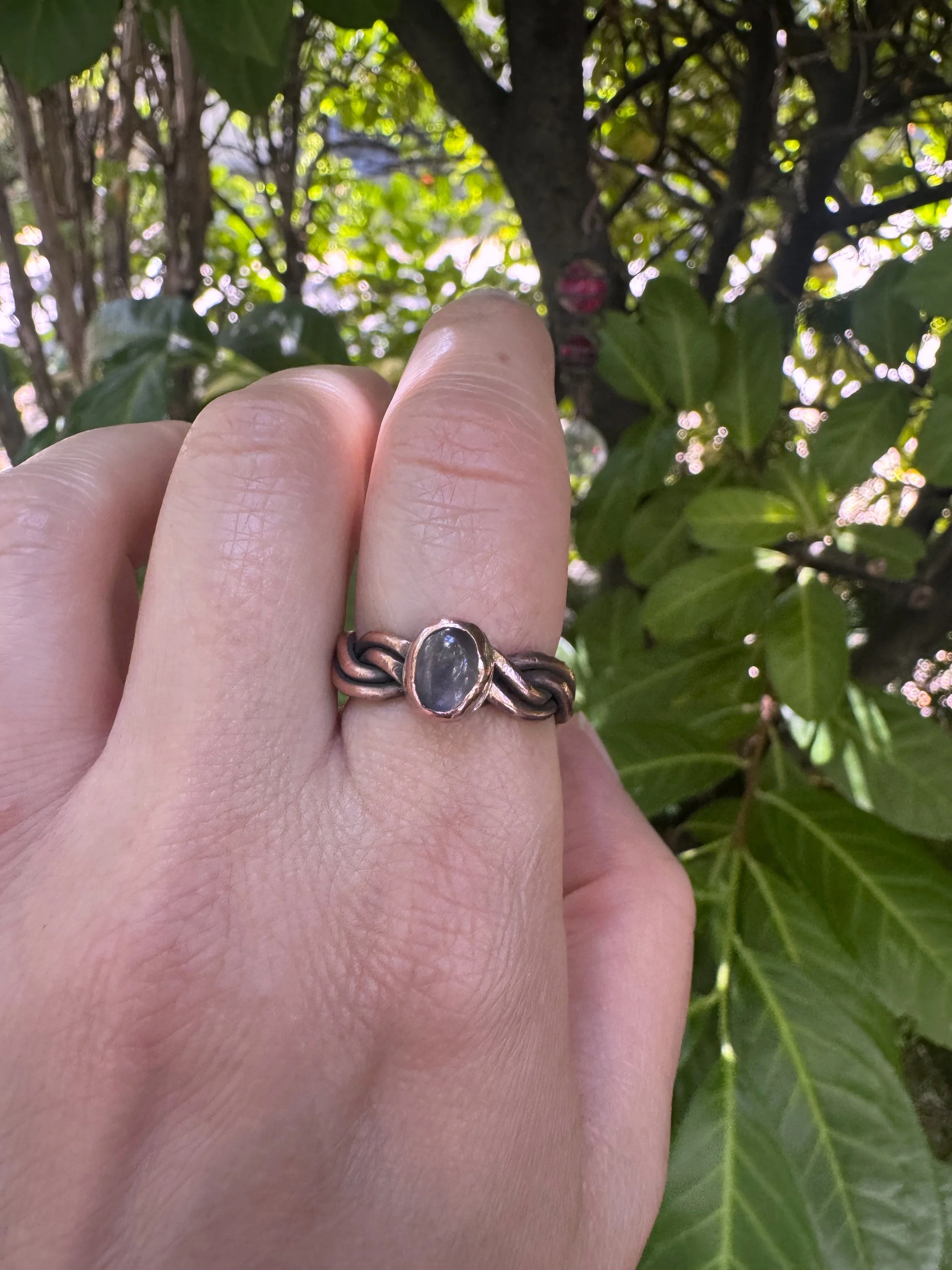 Braided Copper with Rose Quartz Ring 4.jpg